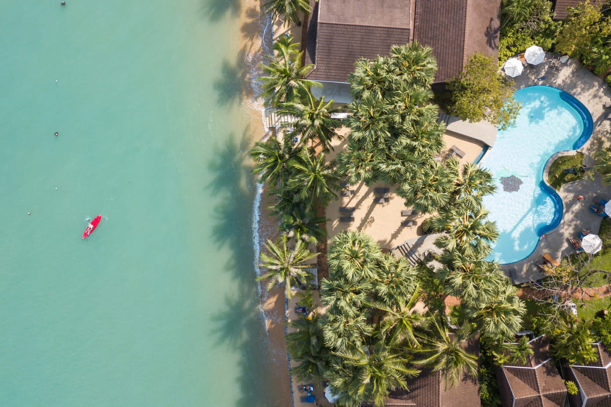 Paradise Beach Resort in Ko Samui:  Thailand Paradise Beach Resort Samui Luftaufnahme