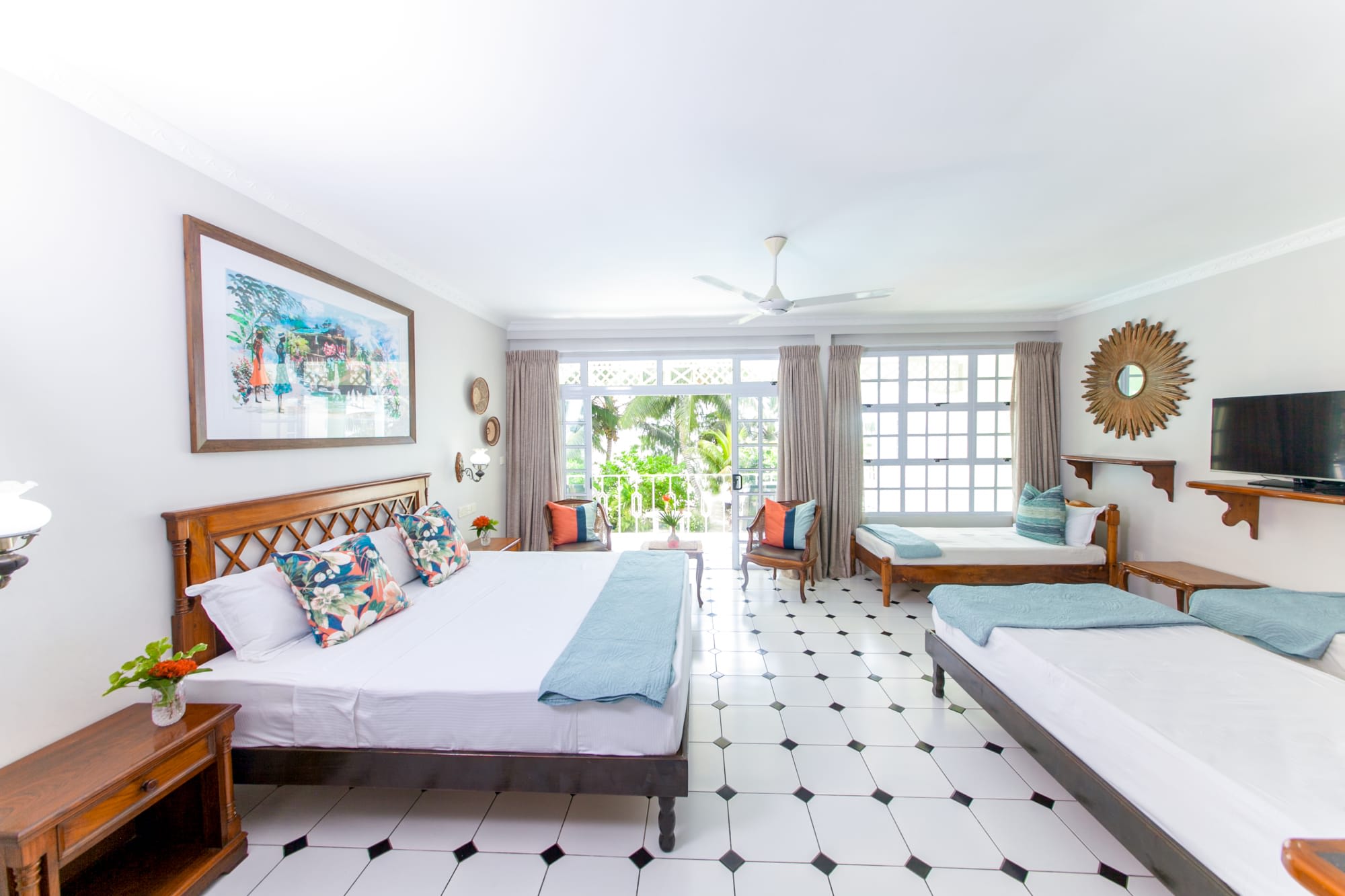 Palm Beach Hotel in Praslin: Palm Beach Hotel - Family Zimmer