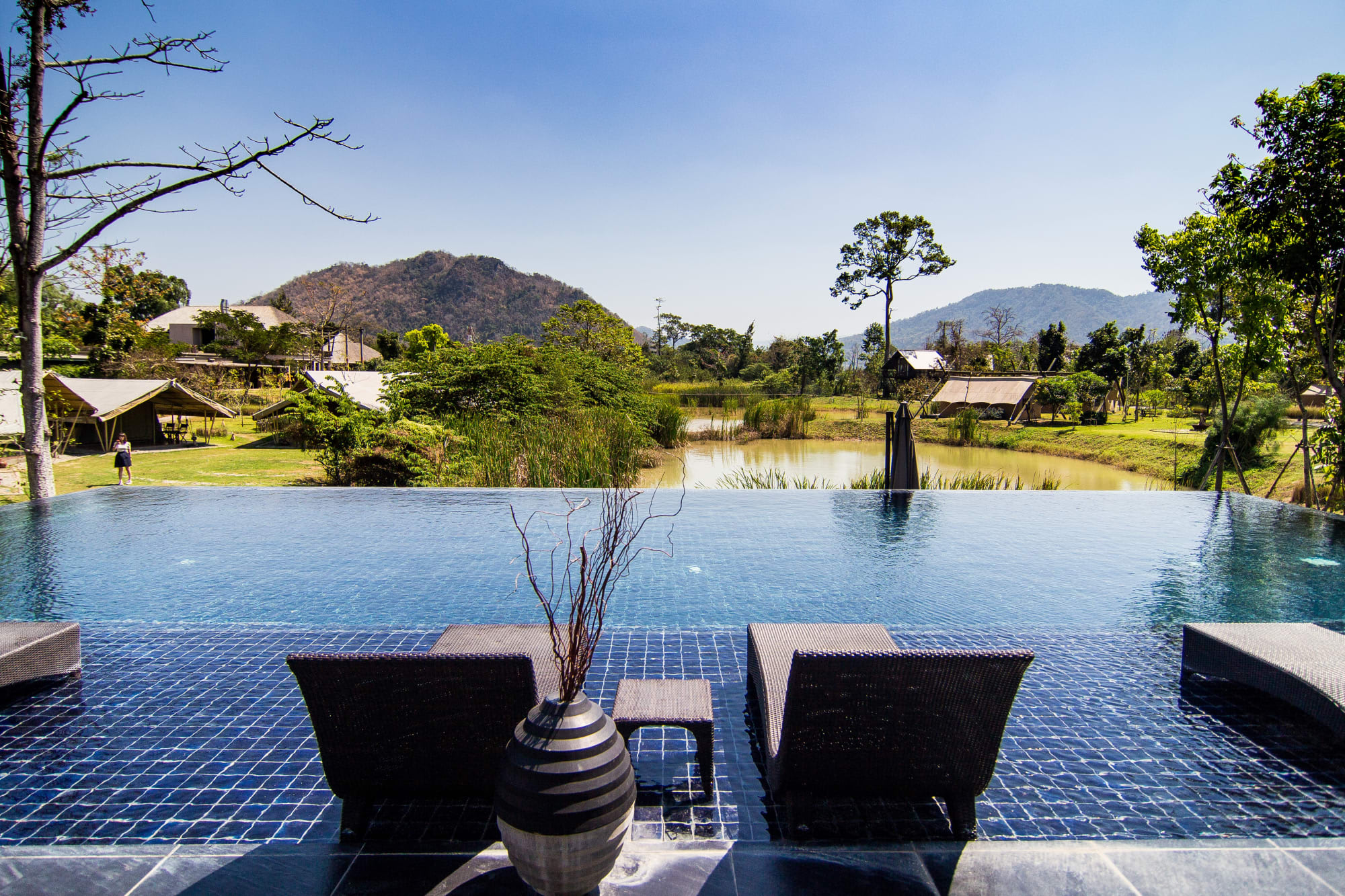 Lala Mukha Tented Resort in Zentralthailand: Khao Yai Lala Mukha Tented Resort Pool