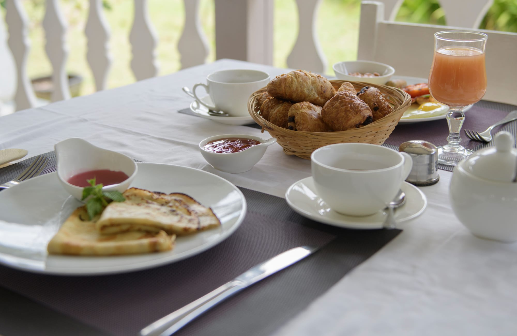 Auberge Chez Plume in Mahé:  Seychellen Auberge Chez Plume Frühstück