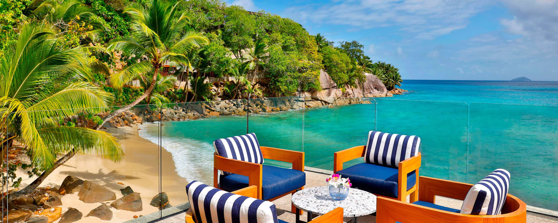 Mango House Seychelles in Mahé: Seychellen Mango House Haupthaus Terrasse