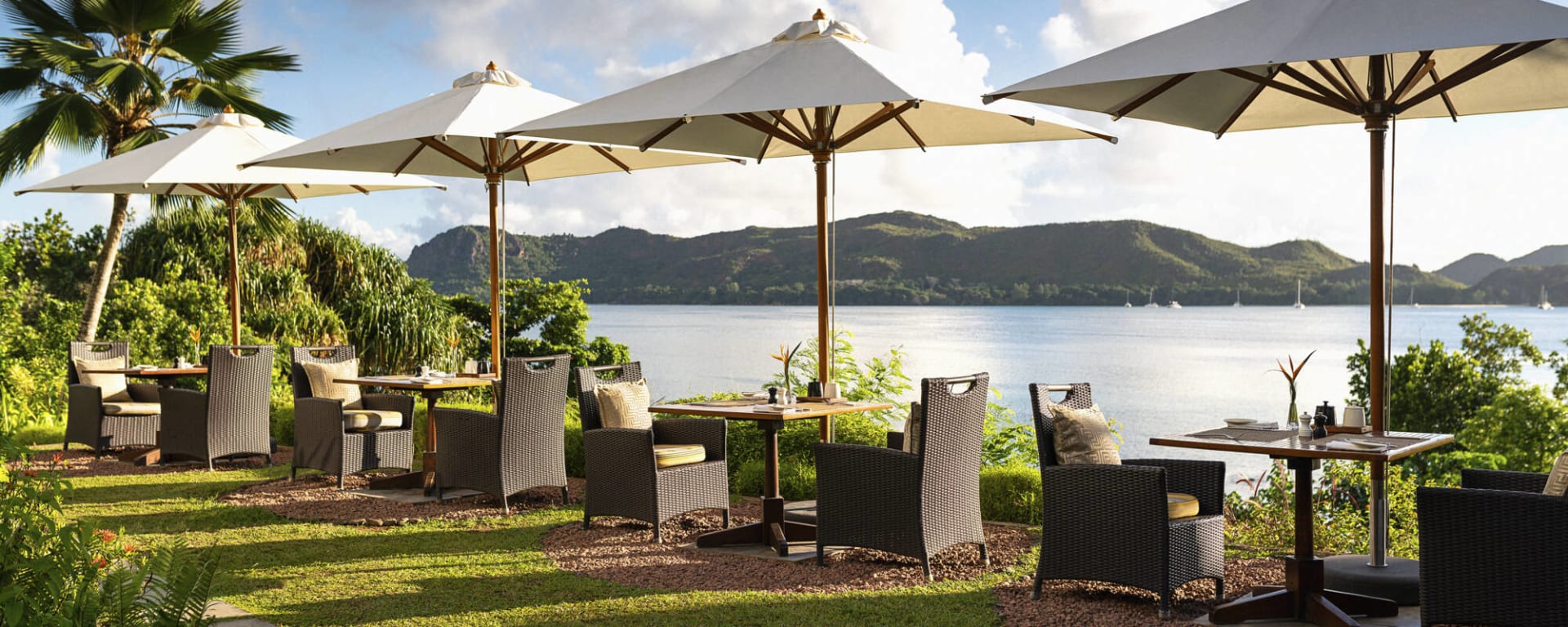 Raffles Seychelles in Praslin:  Raffles Seychellen Frühstück
