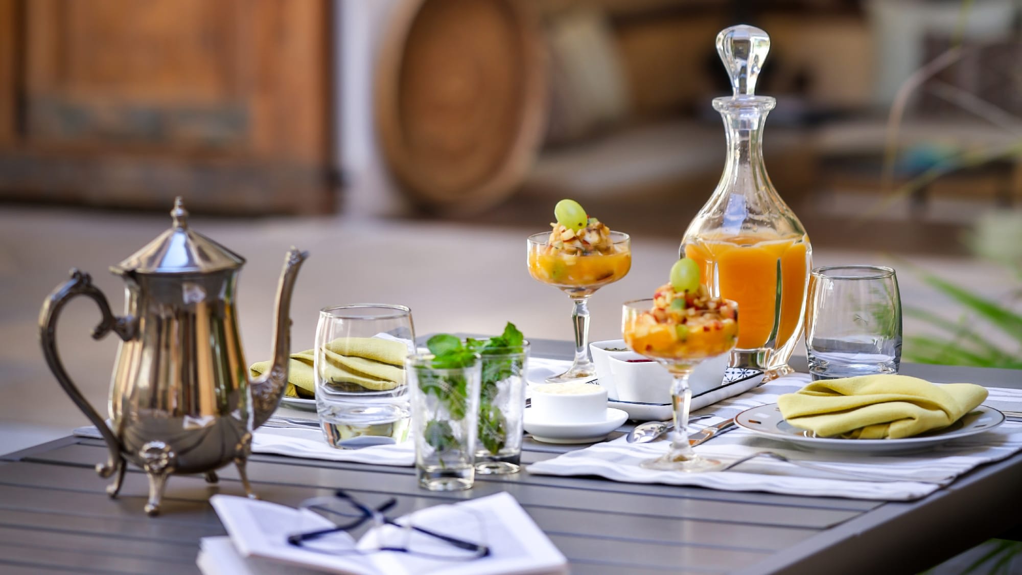 Karawan Riad in Fès:  Marokko Karawan Riad Frühstück