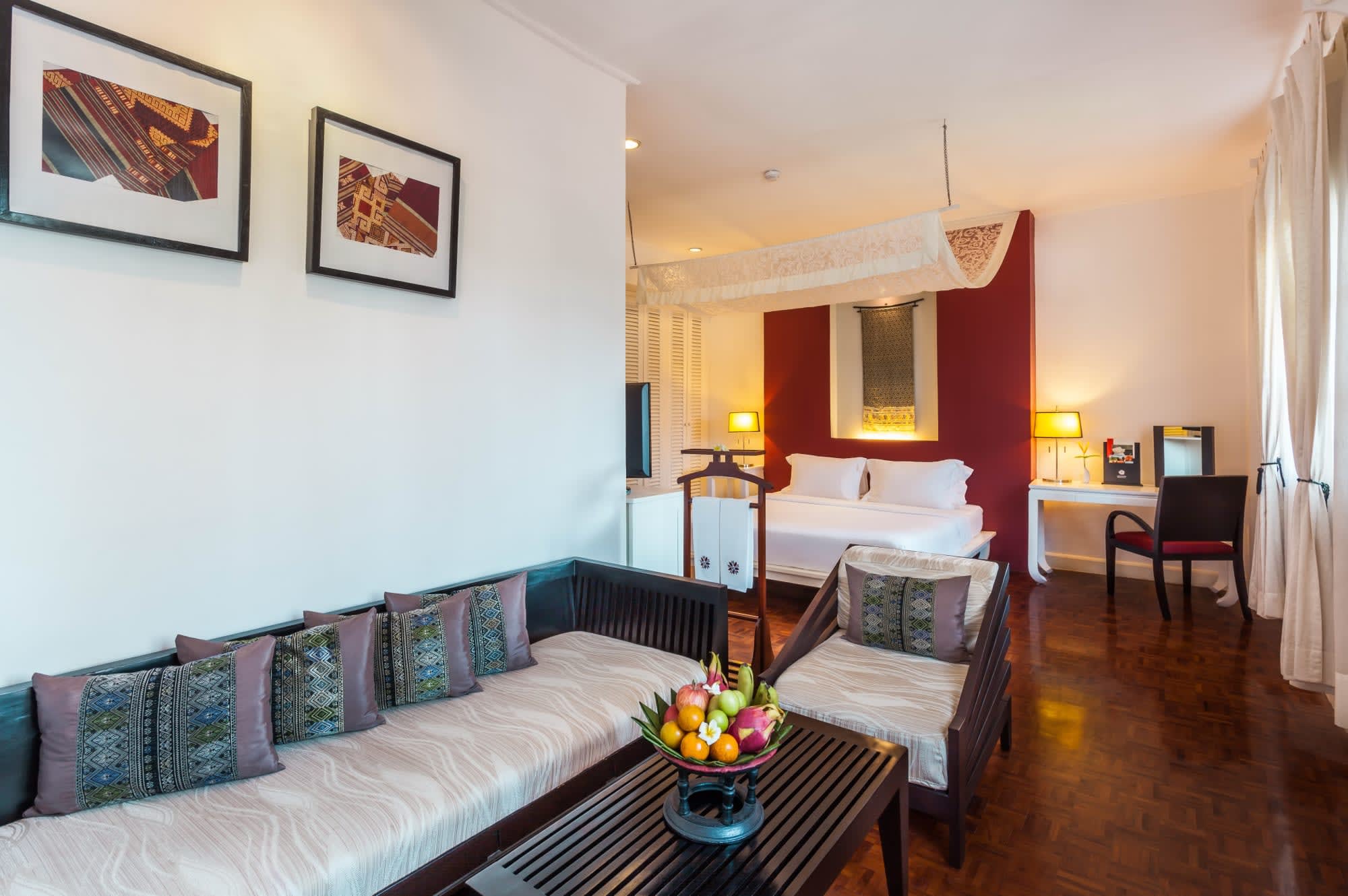 Homm Souvannaphoum in Luang Prabang:  Laos Angsana Maison Souvannaphoum Champa Zimmer