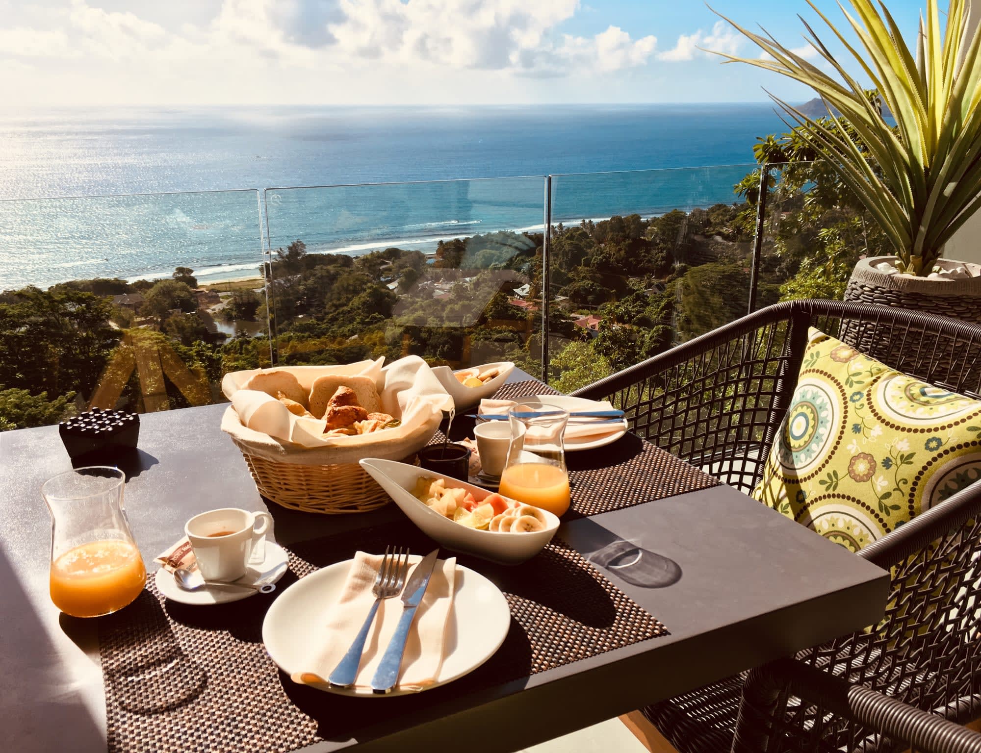 Aqua Boutique Hotel in Mahé: Seychellen Aqua Boutique Hotel Frühstück