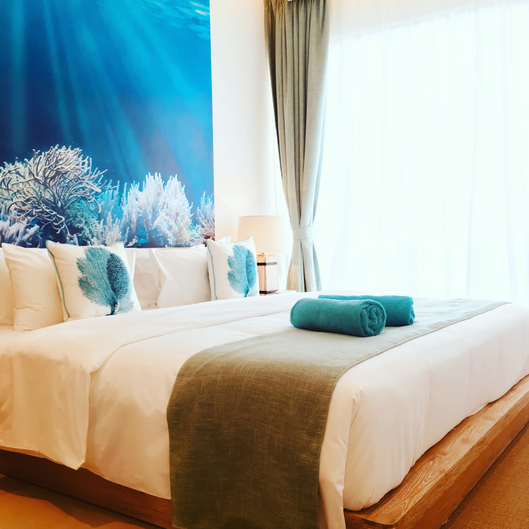 Aqua Boutique Hotel in Mahé: Seychellen Aqua Boutique Schlafzimmer