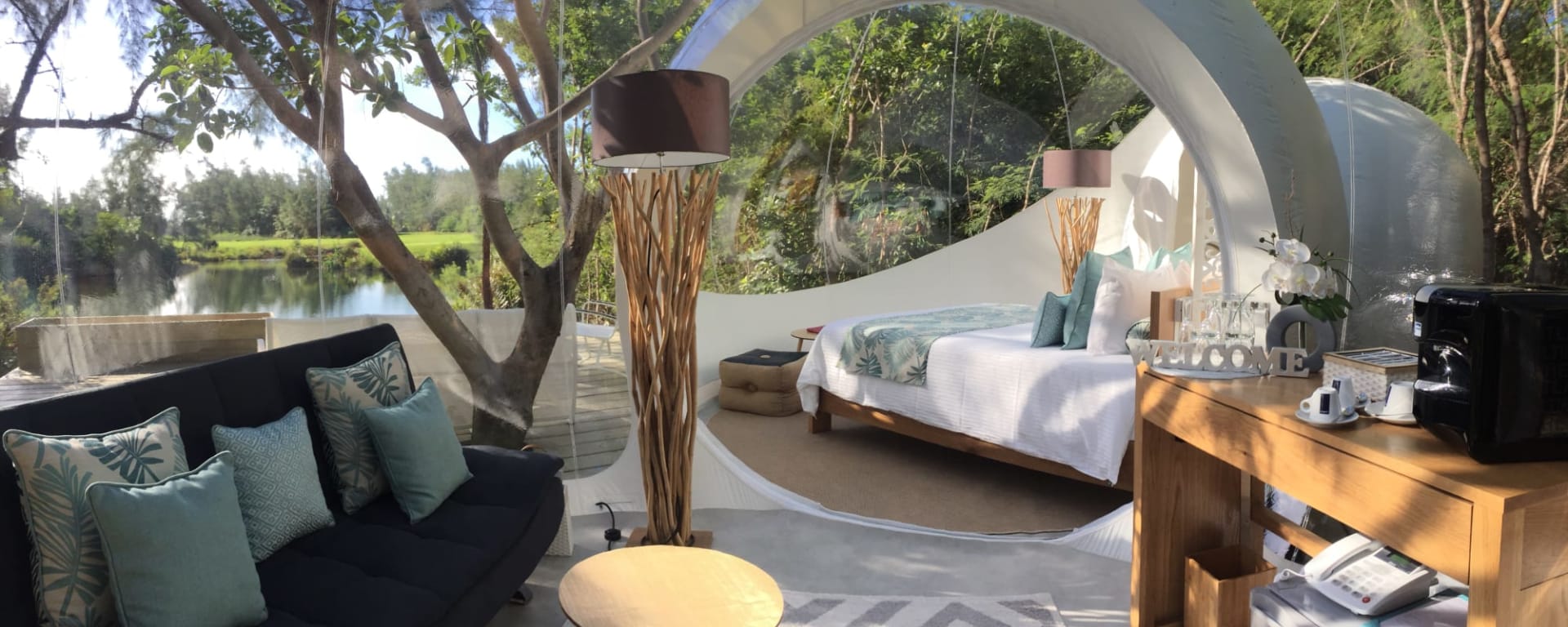 Bubble Lodge Ile aux Cerfs in Osten: Mauritius Bubble Lodge Ile aux Cerfs