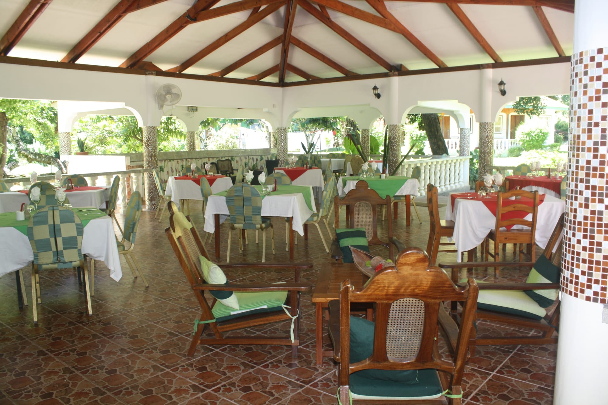 Chalets Bamboo Vert in La Digue: La Digue Chalet Bamboo Vert Restaurant
