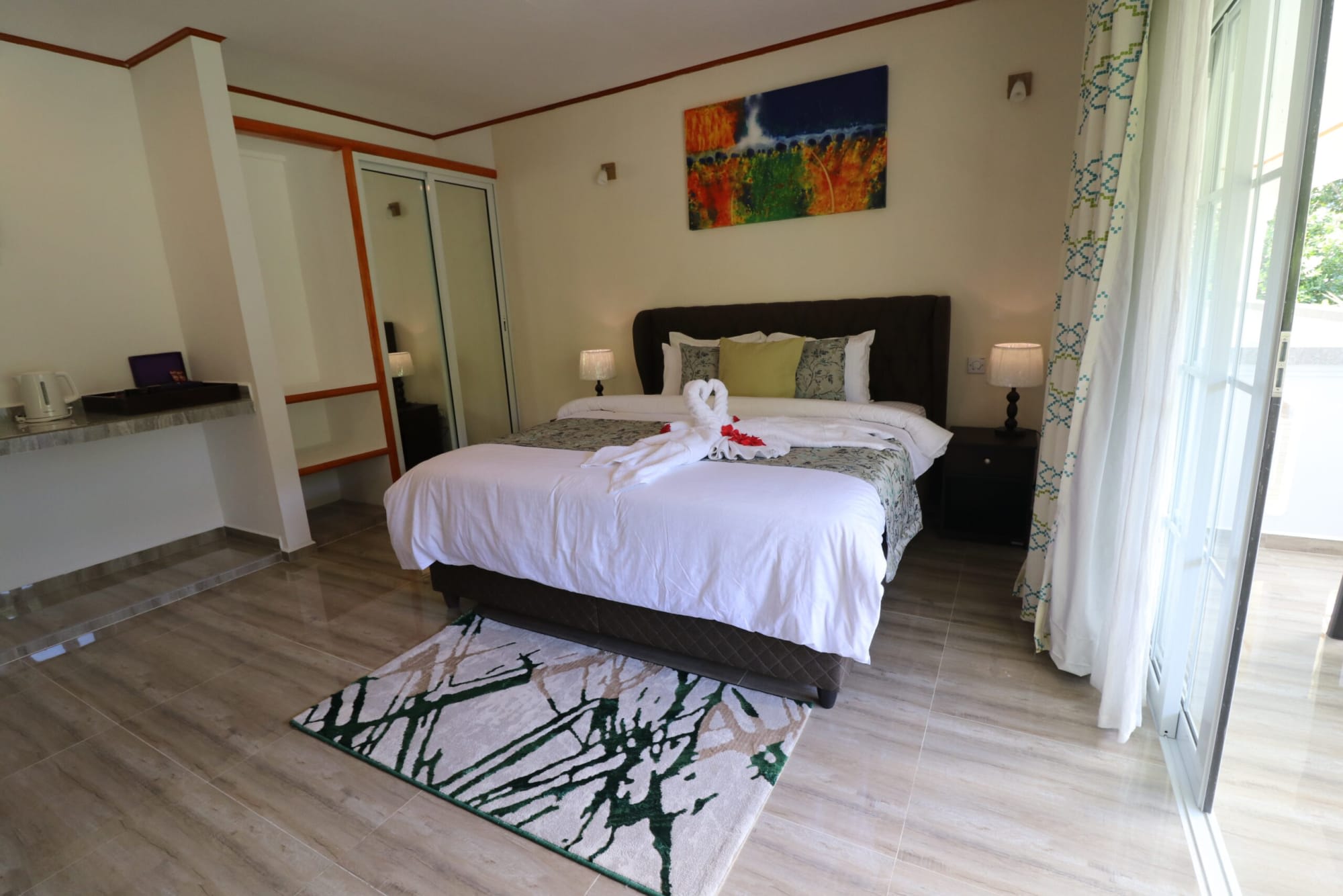 Mountain View Hotel in La Digue: Seychellen Mountain View Hotel Standardzimmer