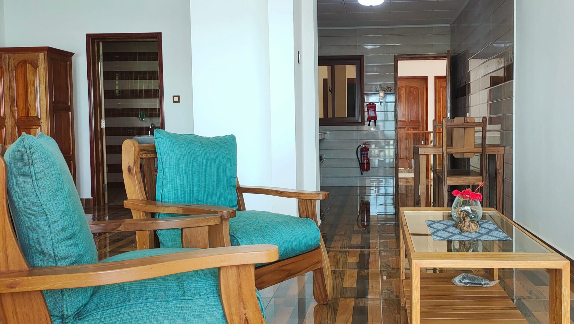 MT Seaside Apartments in La Digue: Seychellen MT Seaside Apartments Wohnbeispiel