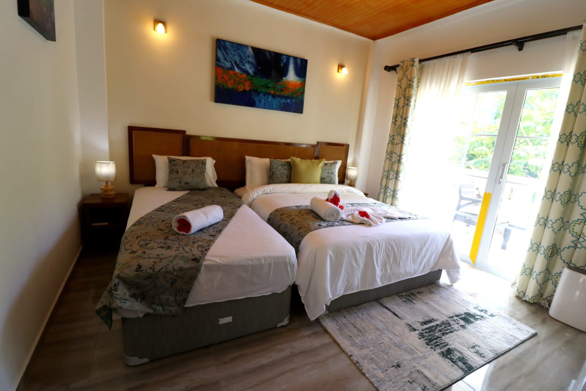 Mountain View Hotel in La Digue: Seychellen Mountain View Hotel Familienzimmer