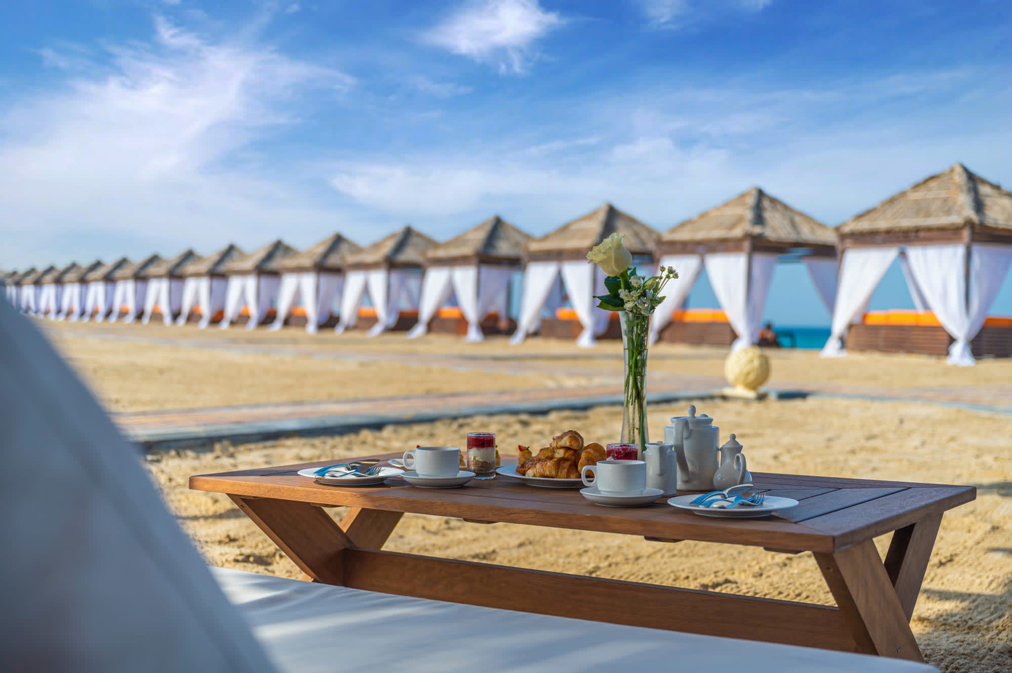 Regency Sealine Camp in Doha: Qatar Regency Sealine Camp Frühstück
