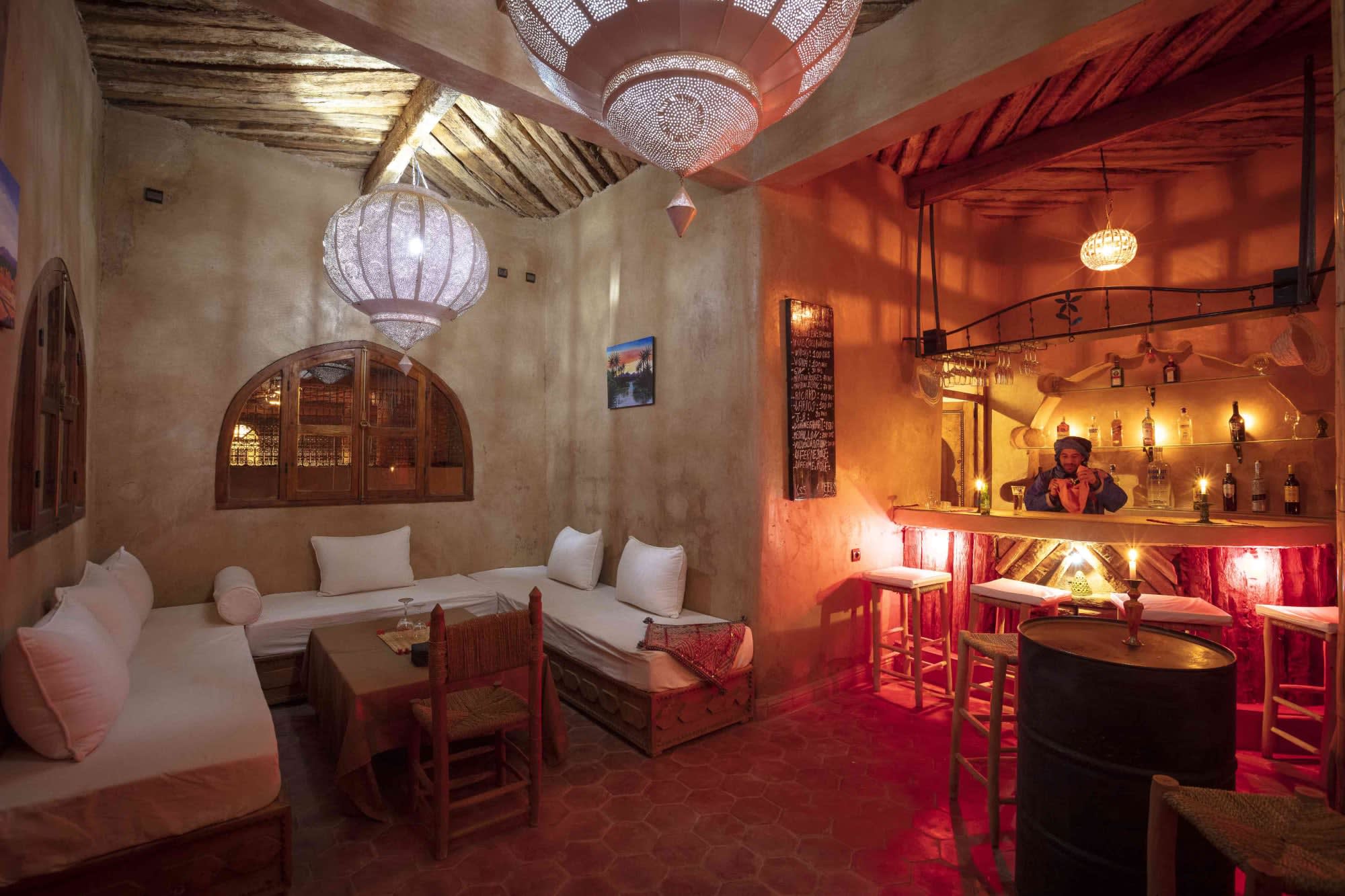 Kasbah Sahara Services in Sahara Wüste | Drâa-Tal: Kasbah Sahara Services Hotel - Bar