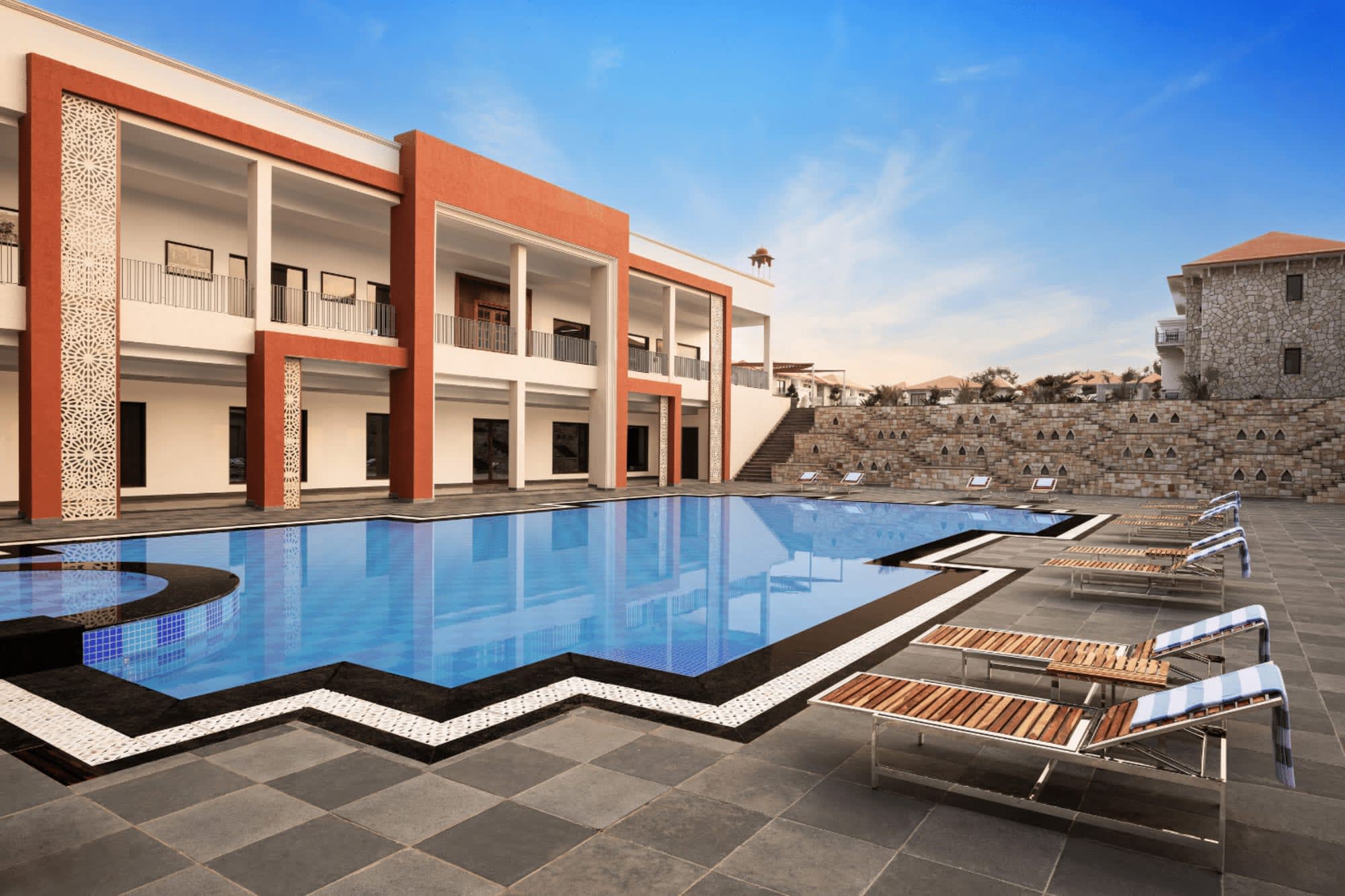 Bookmark Resort in Ranthambore NP:  Indien Jogi Mahal Bookmark Ranthambore Pool
