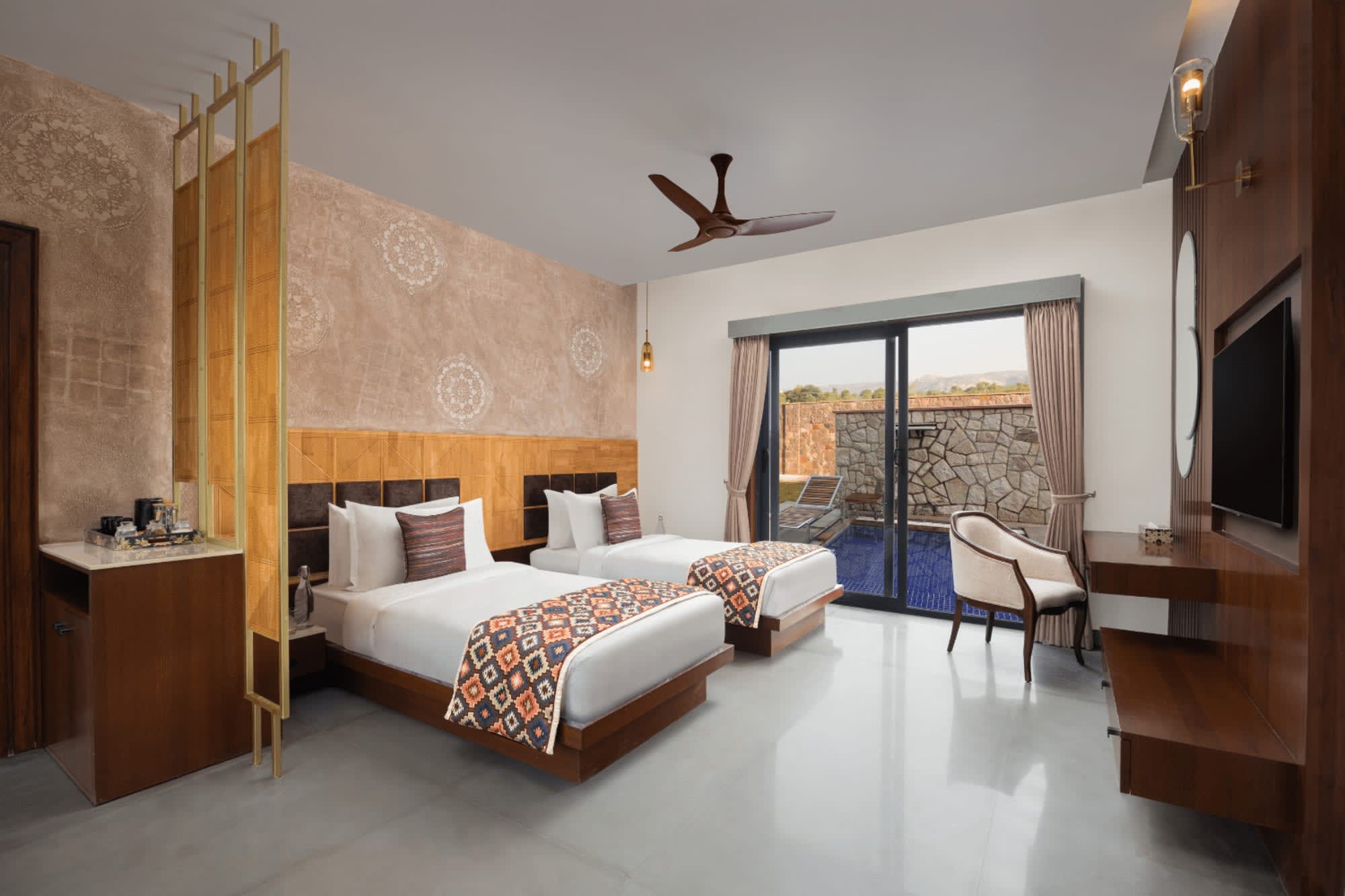 Bookmark Resort in Ranthambore NP:  Jogi Mahal Bookmark Ranthambore Deluxe-Zimmer