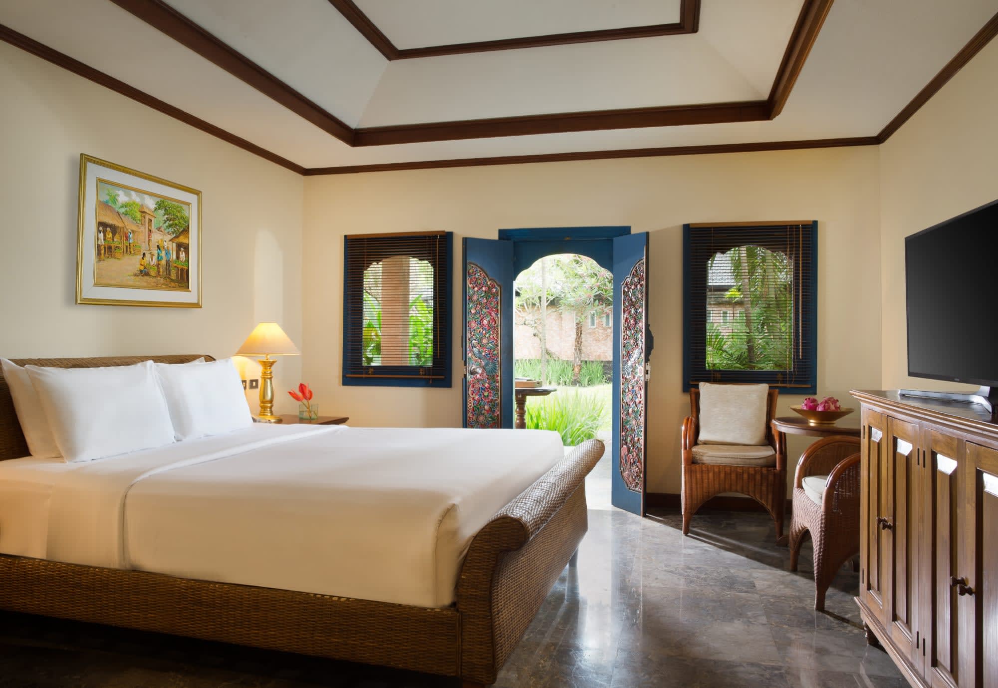 Puri Santrian in Süd-Bali: Puri Santrian Bungalow Zimmer