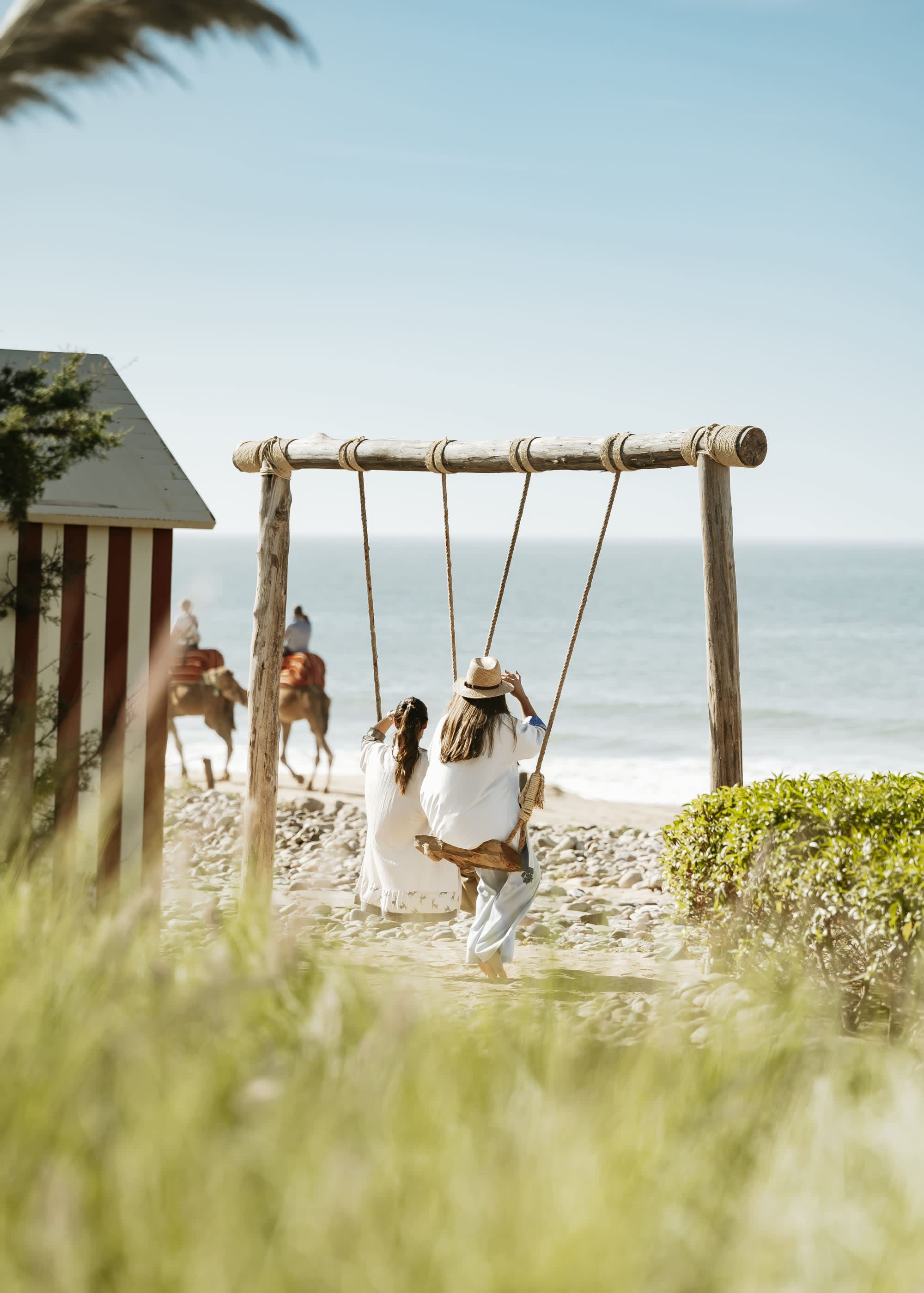 Paradis Plage Surf Yoga Resort & Spa in Agadir | Taghazout: Paradis Plage Beach-Swing-Lifestyle-Experience