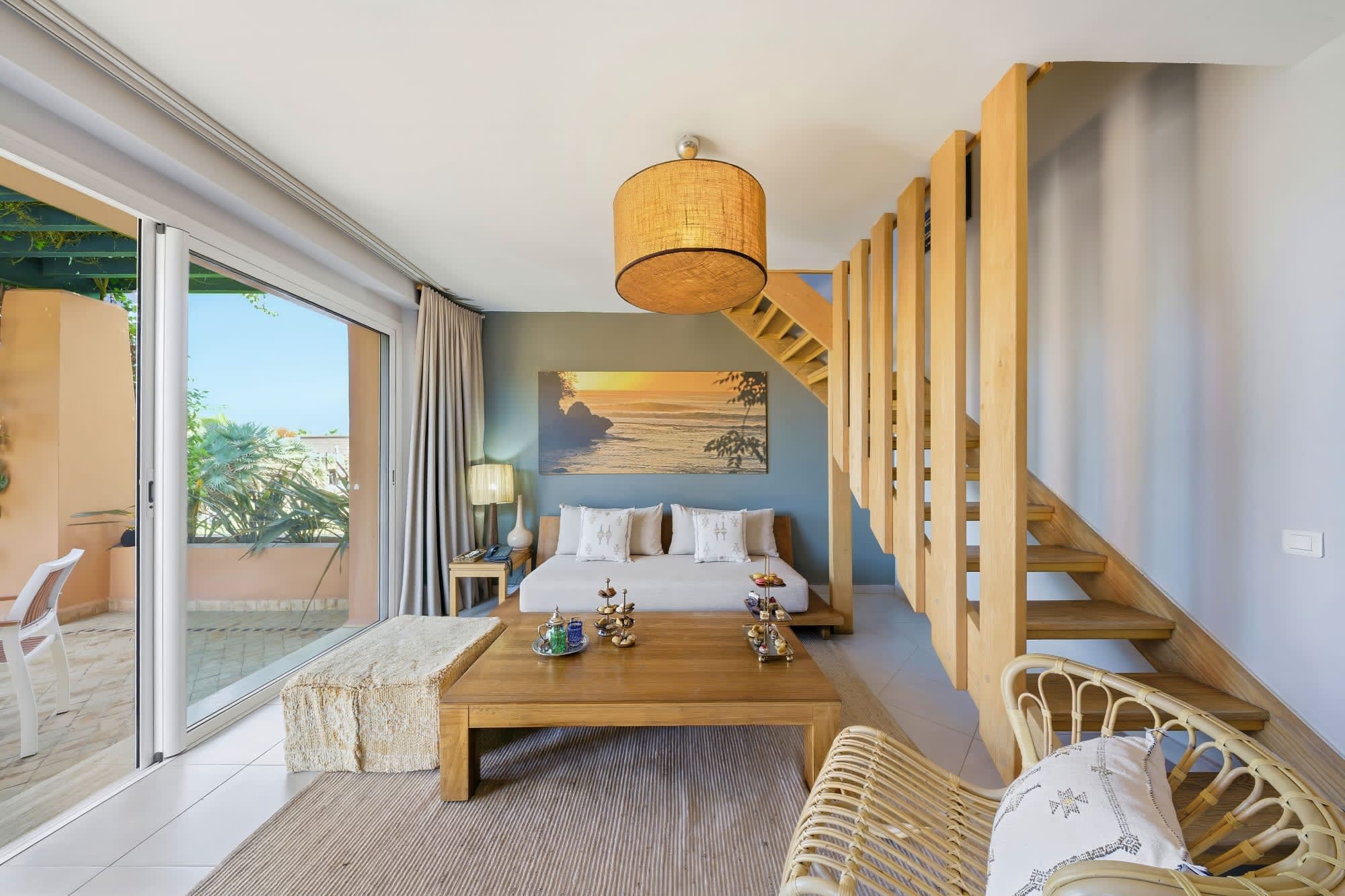 Paradis Plage Surf Yoga Resort & Spa in Agadir | Taghazout: Paradis Plage Bungalow Gartenblick