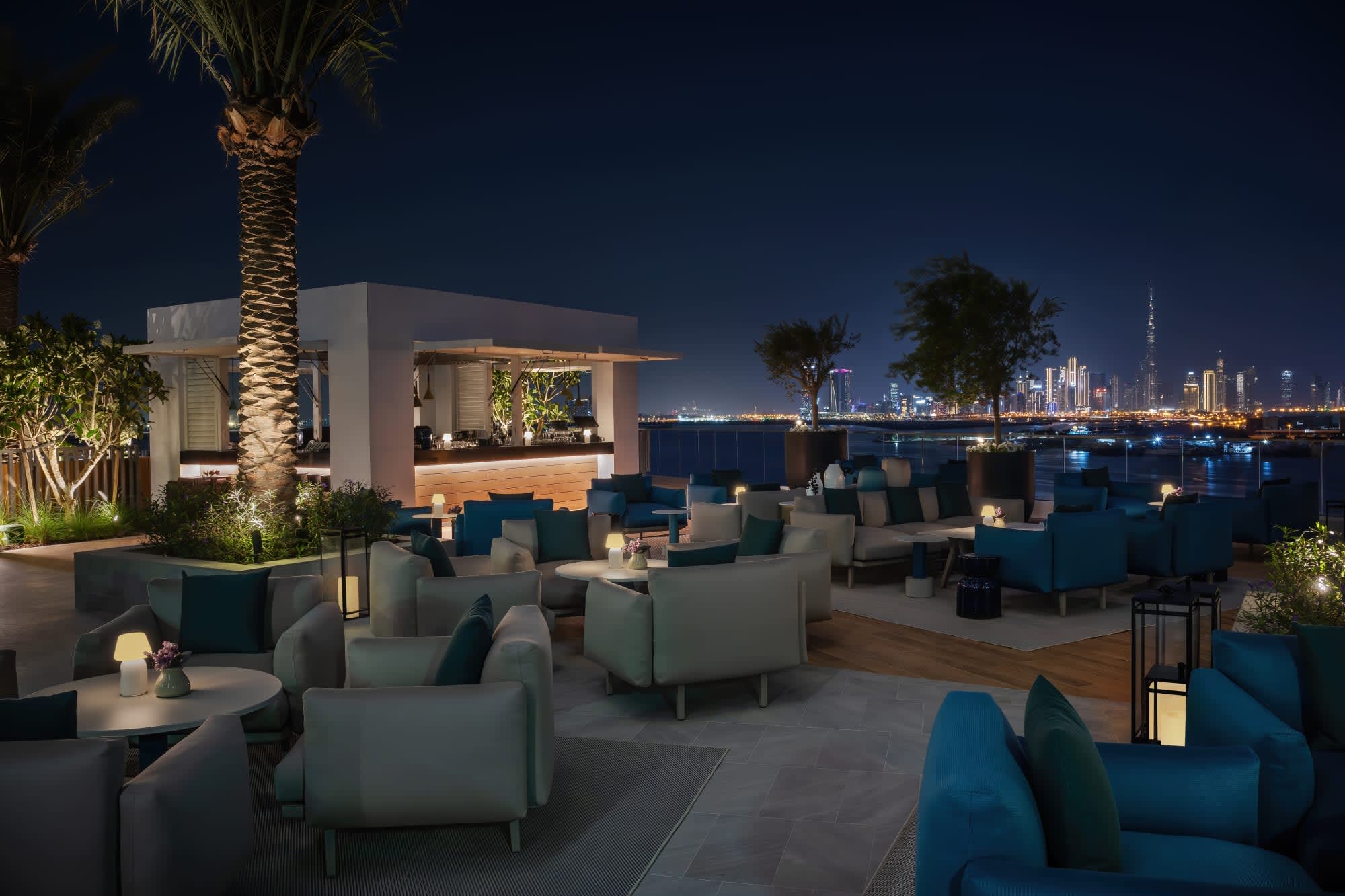 Address Creek Harbour in Dubai: Address Creek Harbour Pool Lounge