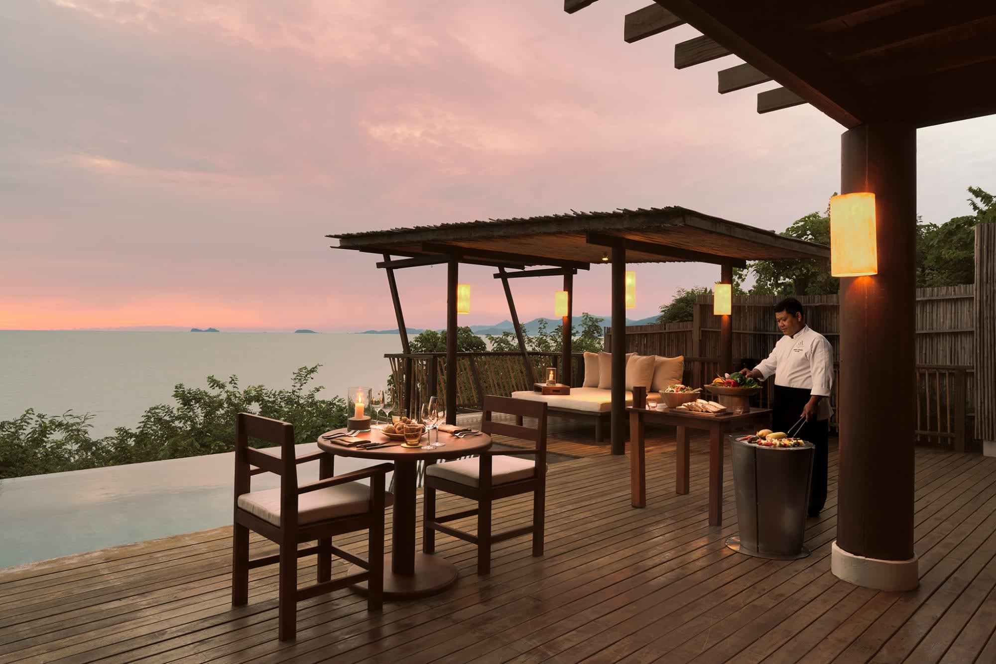 Six Senses Samui in Ko Samui:  Six Senses Samui - In Villa Dining Experience