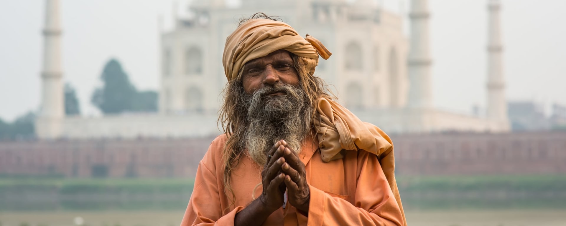 Goldenes Dreieck ab Delhi: Indien Agra Sadhu Taj Mahal
