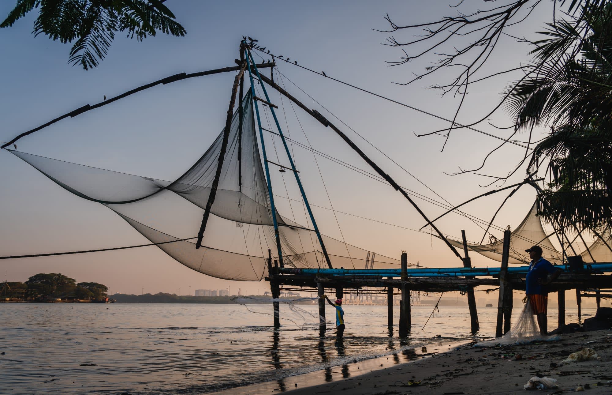 Traumhaftes Kerala ab Kerala | Malabarküste | Kochi: Indien Kochi Chinesische Fischernetze