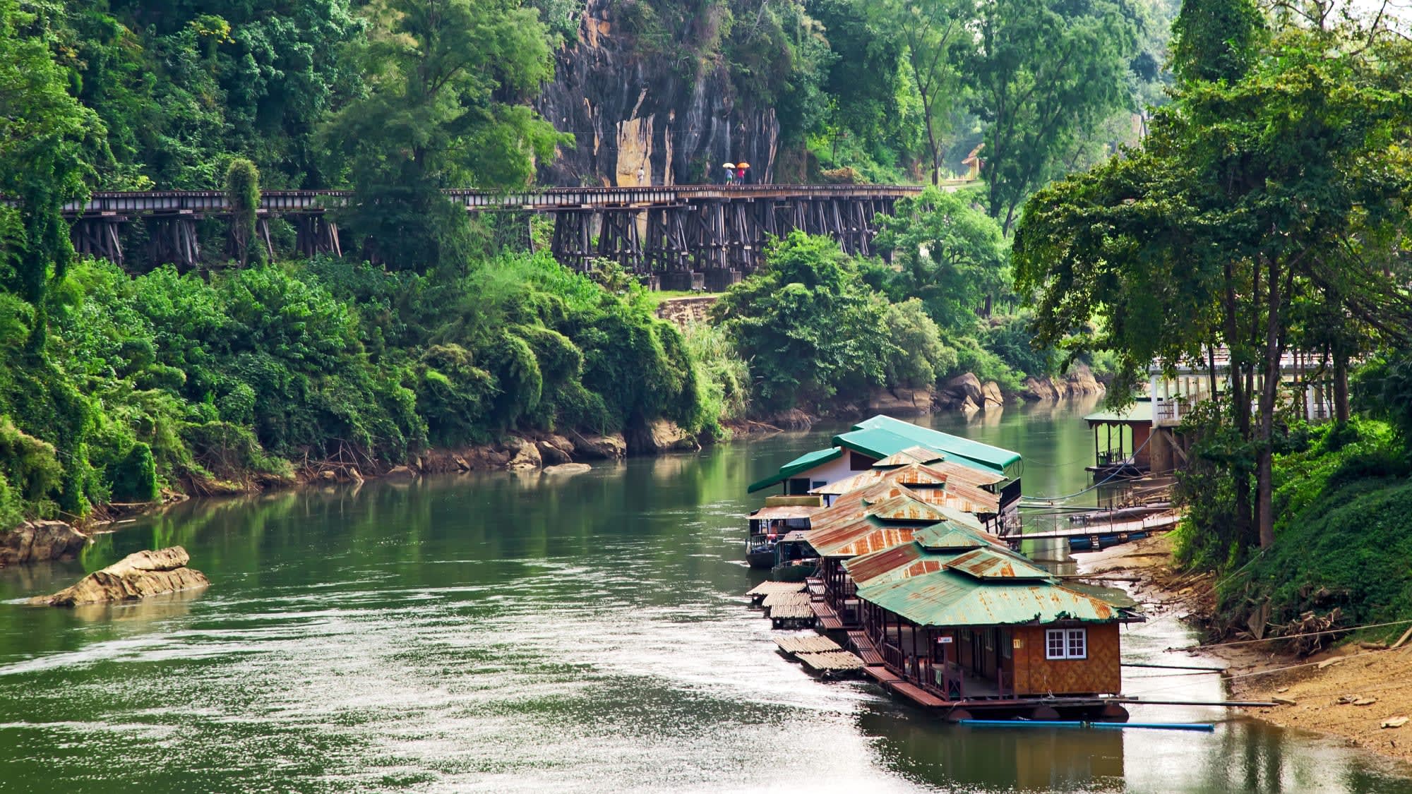 Flusskreuzfahrt auf dem River Kwai ab Bangkok: Thailand Kanchanaburi River Kwai