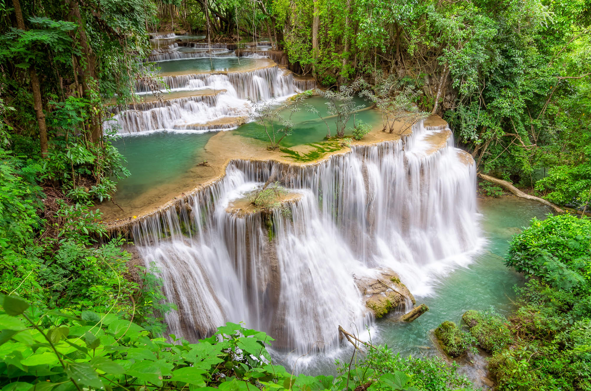 Höhepunkte Thailands - Faszination Siam ab Bangkok: Thailand Kanchanaburi Erawan Wasserfall