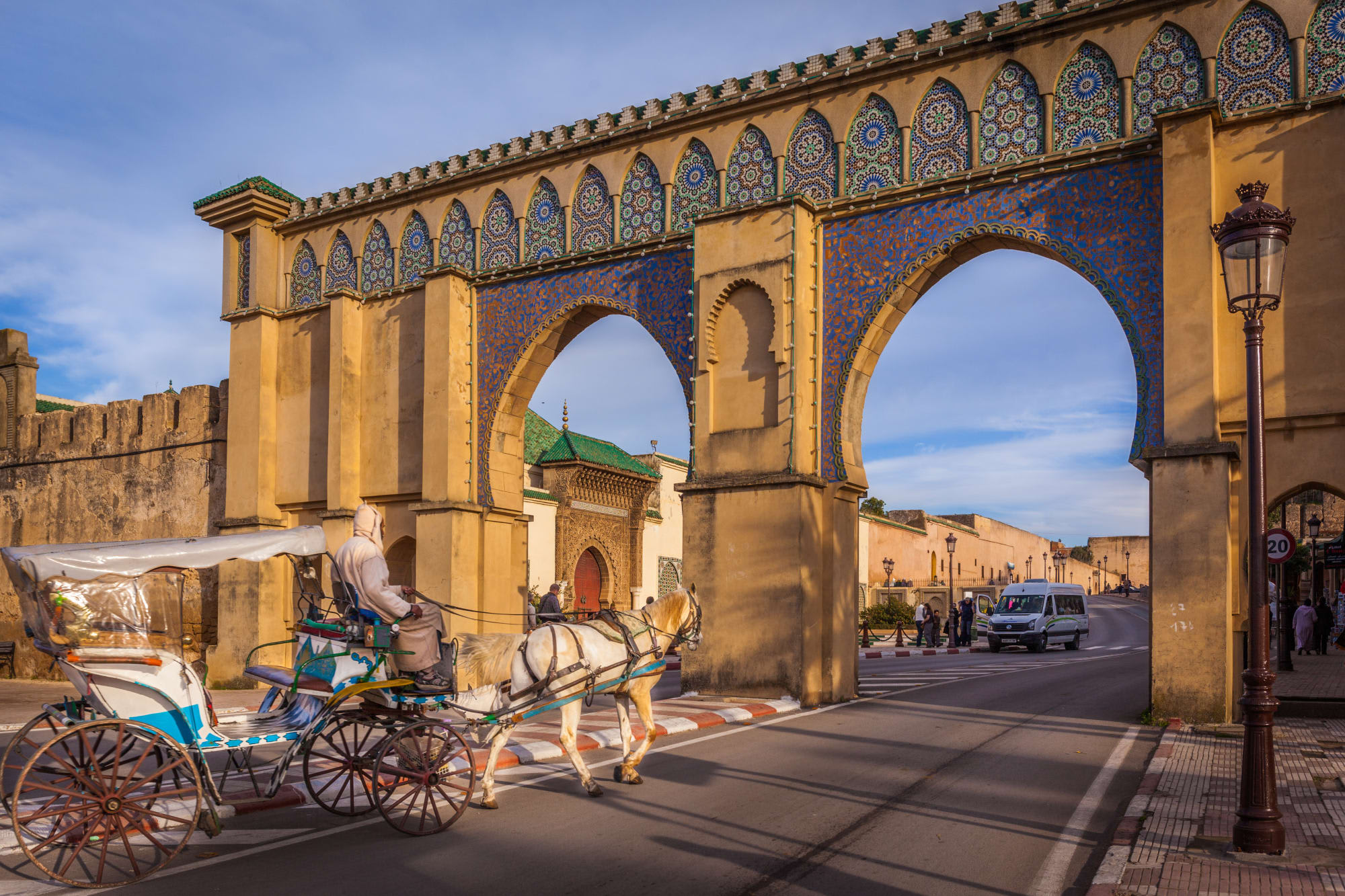 Königsstädte & Küste im Mietwagen ab Casablanca: Marokko Meknes Bab Moulay