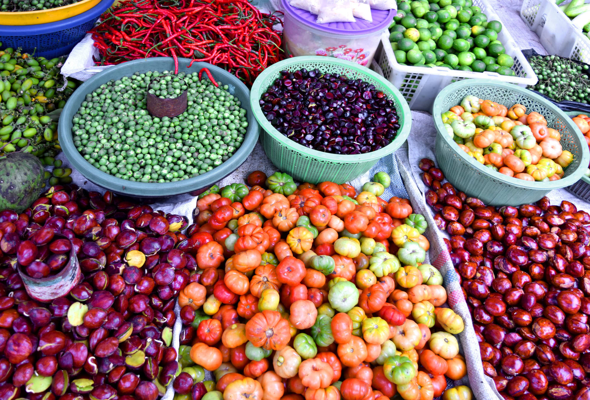 Überlandreise Sumatra ab Medan: Indonesien Sumatra Markt
