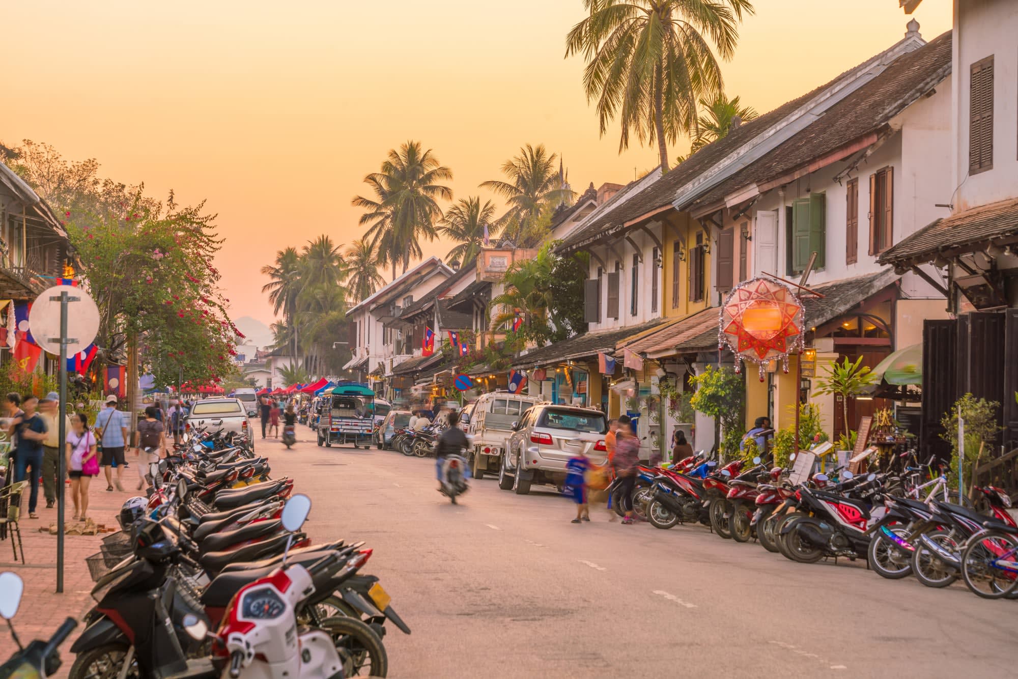 Höhepunkte Laos ab Luang Prabang: Laos Luang Prabang Altstadt