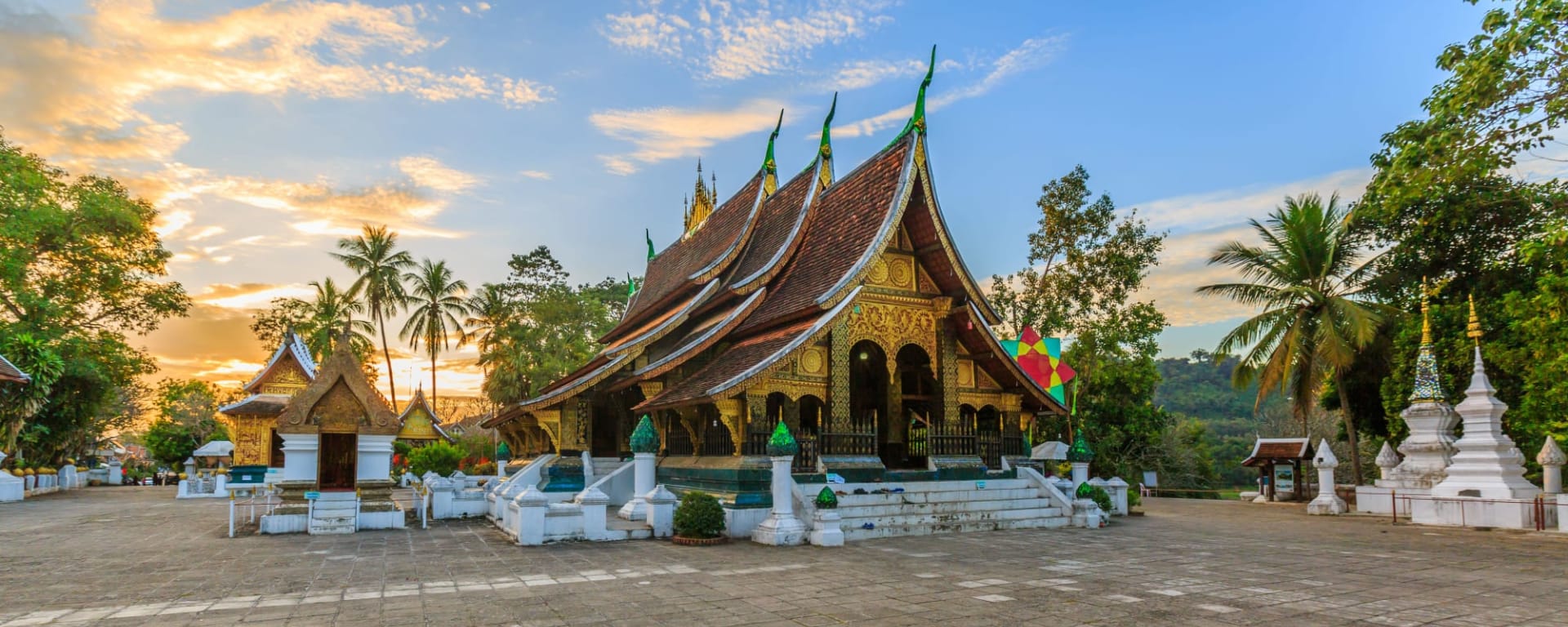 Klassisches Laos ab Luang Prabang: Laos Luang Prabang Vat Xieng Thong