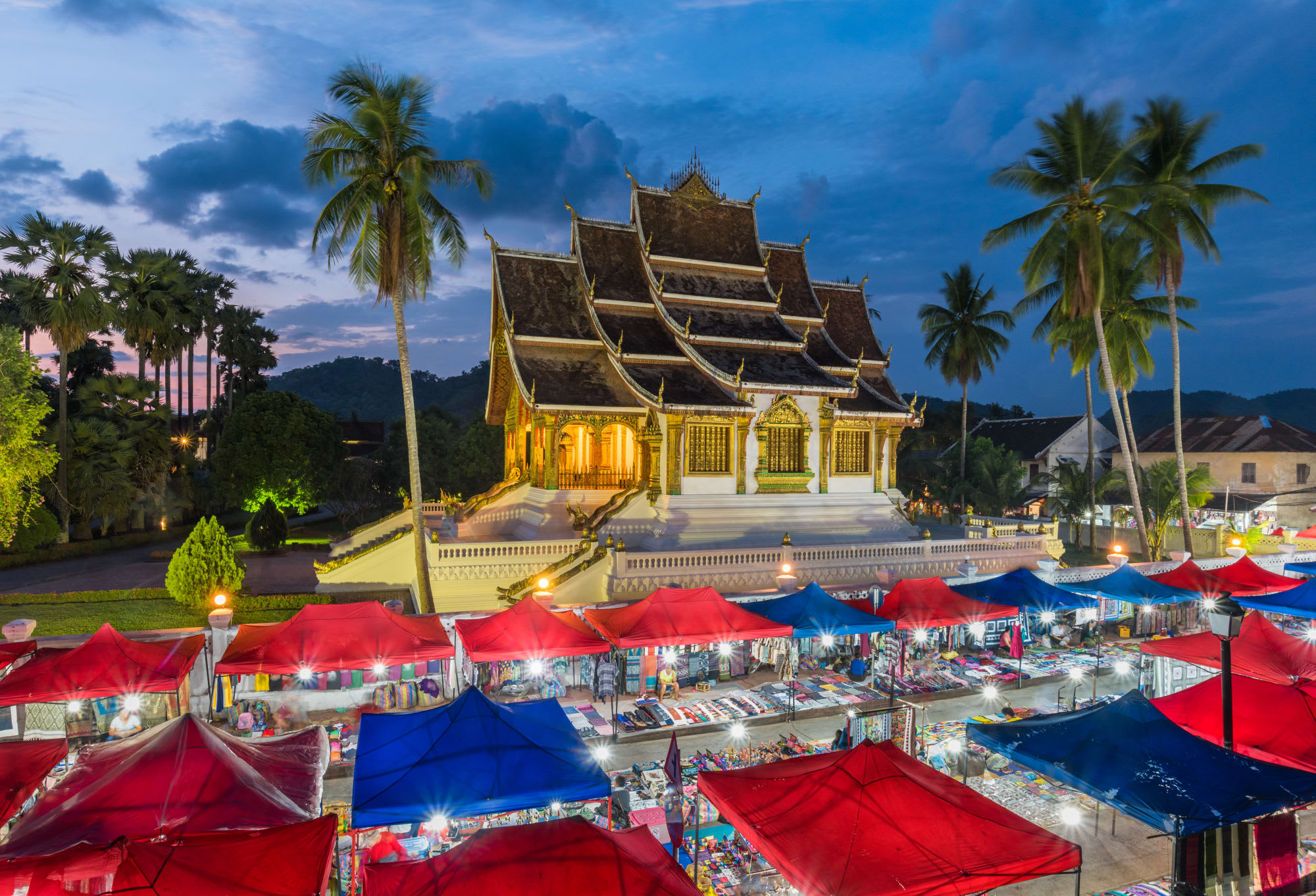 Luang Prabang Entdecken: Laos Luang Prabang Nachtmarkt