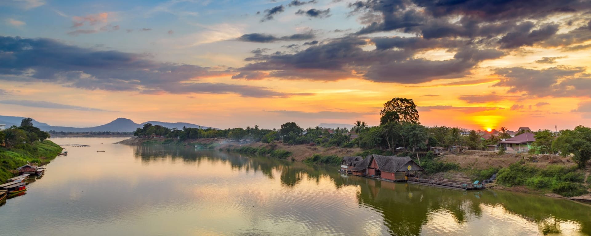Natur & Kultur Süd-Laos ab Pakse: Laos Pakse Mekong