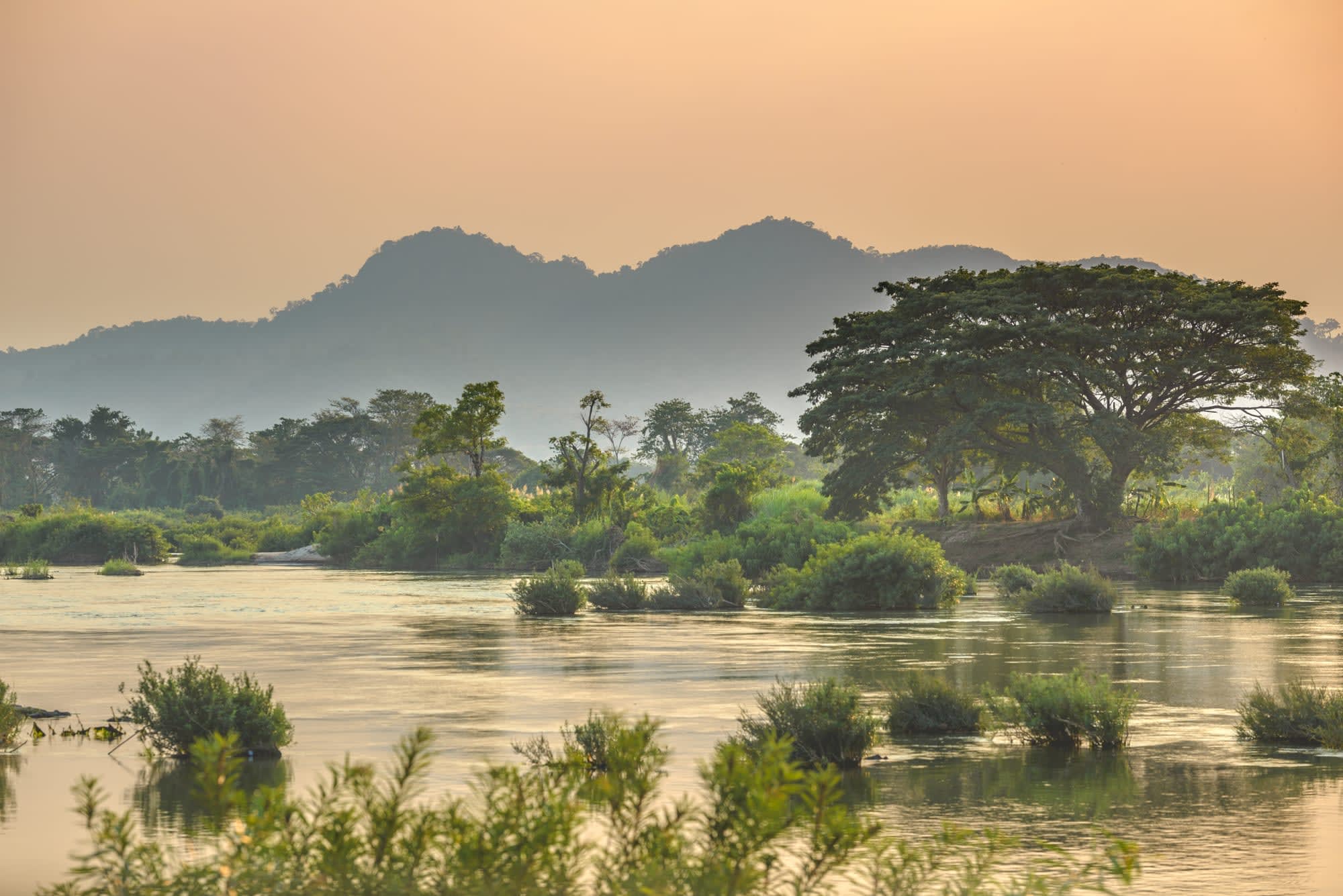 Natur & Kultur Süd-Laos ab Pakse: Laos Region 4000 Inseln Mekong Fluss