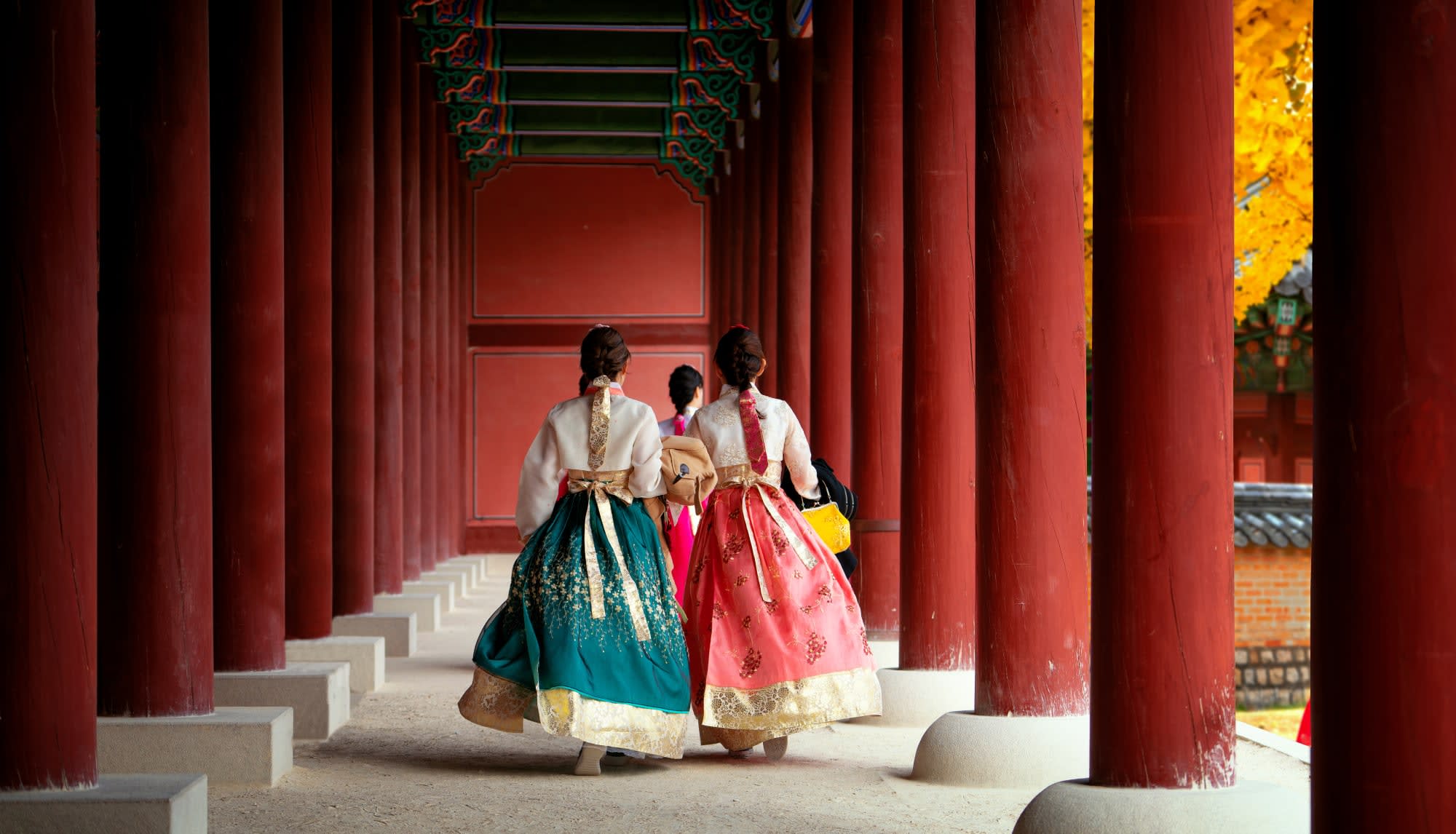Höhepunkte im Land der Morgenstille inkl. Flug EK ab Seoul: Südkorea Hanbok Tracht