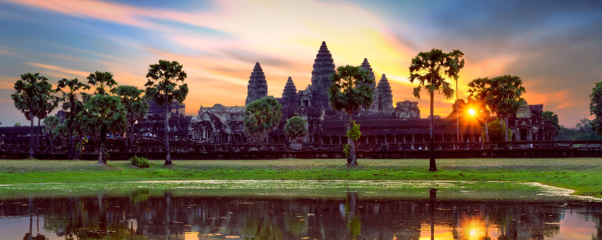 Klassisches Kambodscha ab Phnom Penh: Kambodscha Angkor Wat Sonnenaufgang