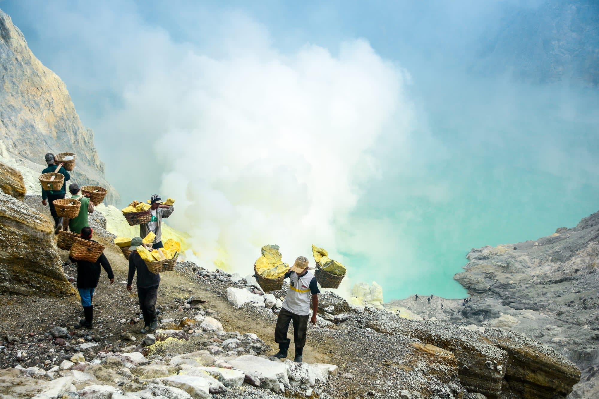 Java-Bali 7 Tage Überlandreise ab Yogyakarta und Umgebung: Indonesien Java Vulkan Ijen Schwefelabbau
