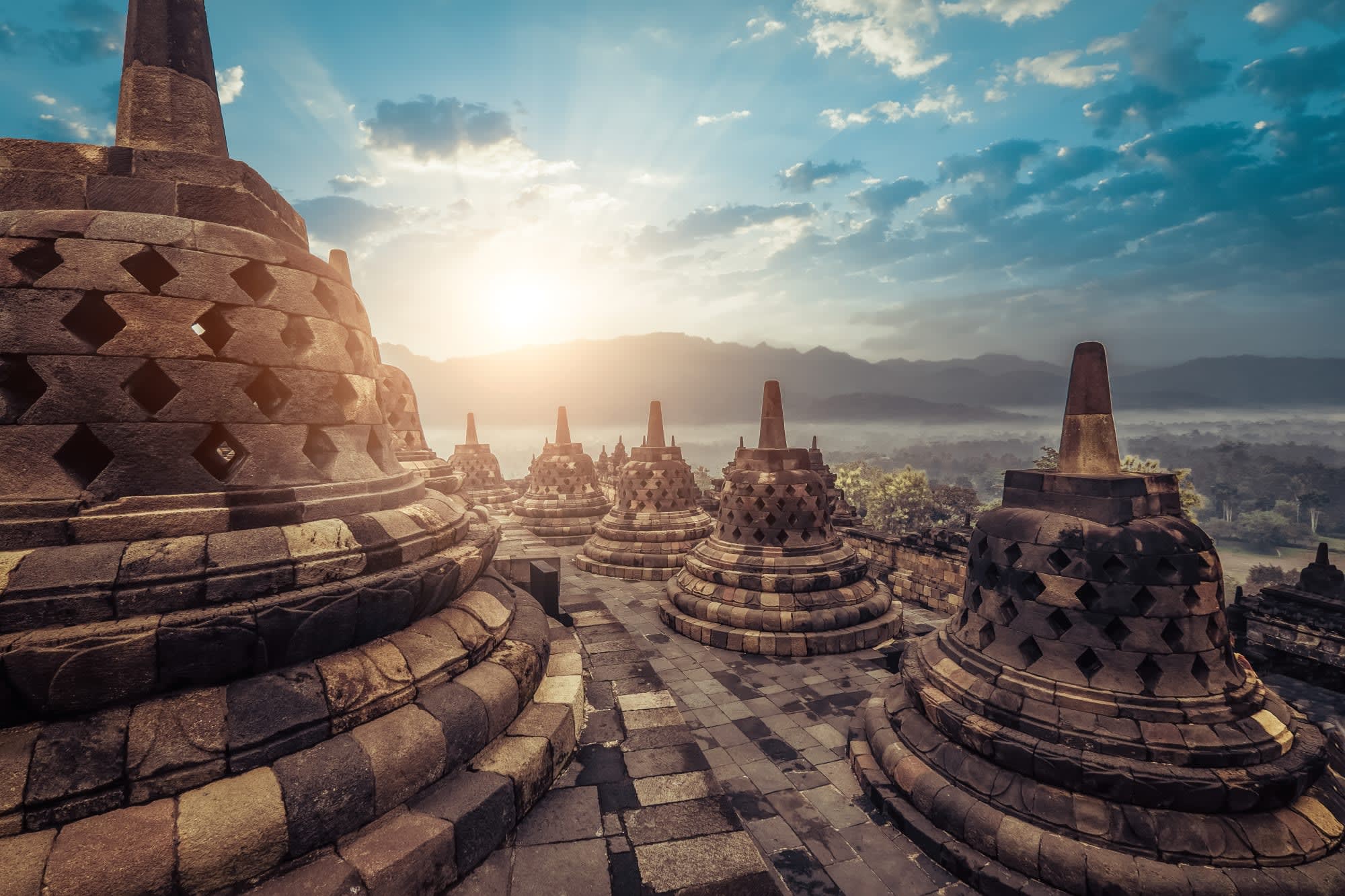 Java-Bali 5 Tage Überlandreise ab Yogyakarta und Umgebung: Indonesien Java Borobudur