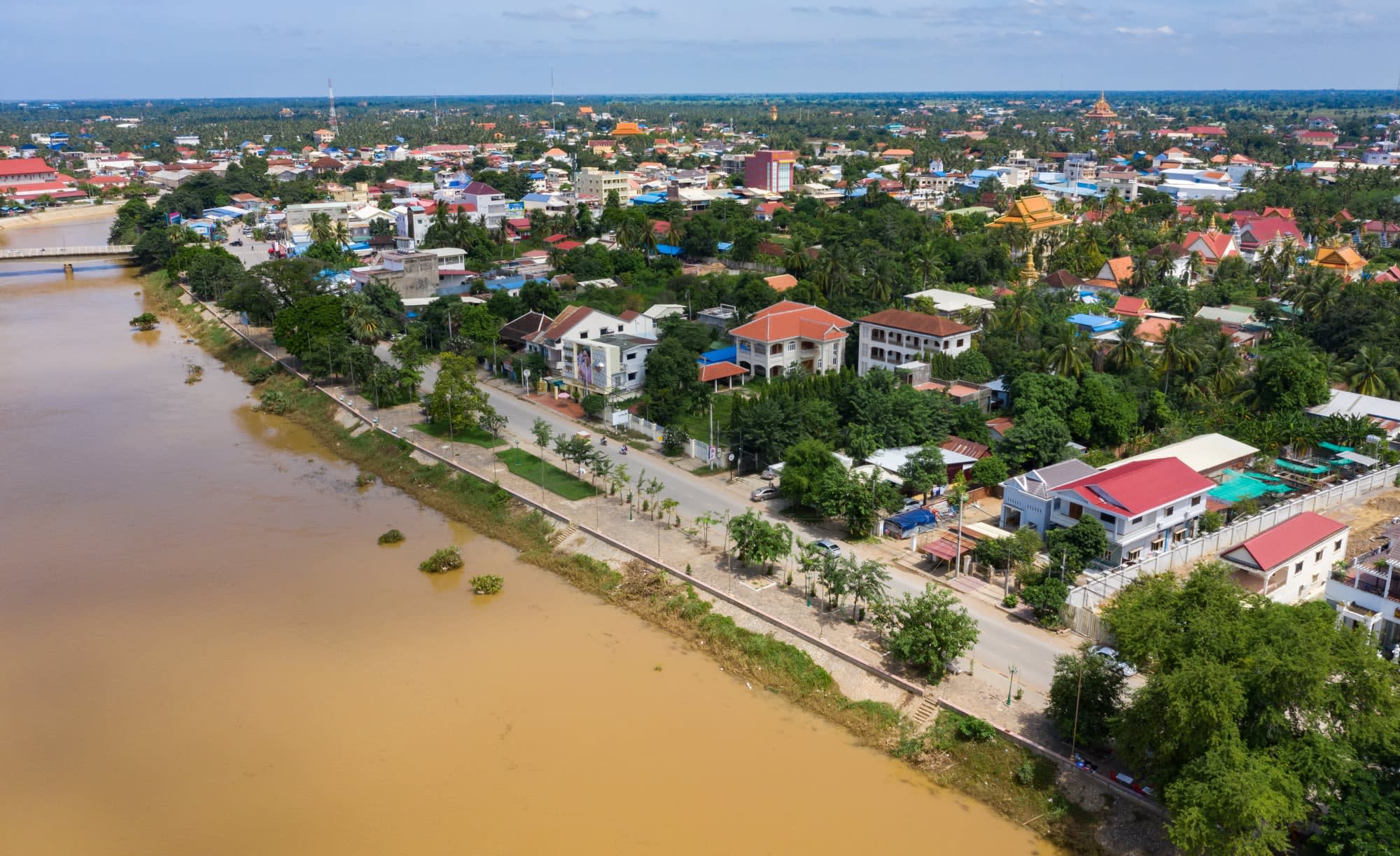 Battambang, die Reiskammer ab Siem Reap: Kambodscha Battambang Stadt