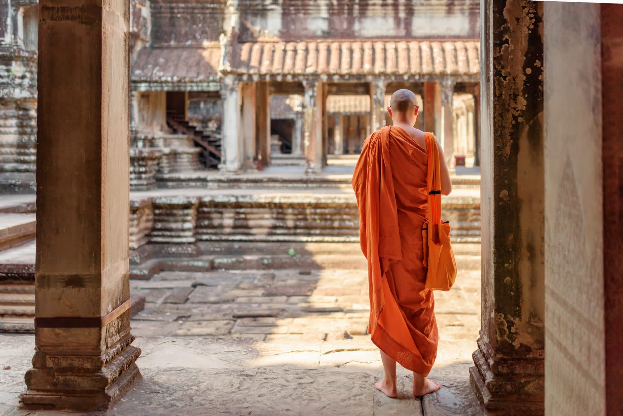 Klassisches Indochina: Vietnam & Kambodscha ab Hanoi: Kambodscha Angkor Mönch
