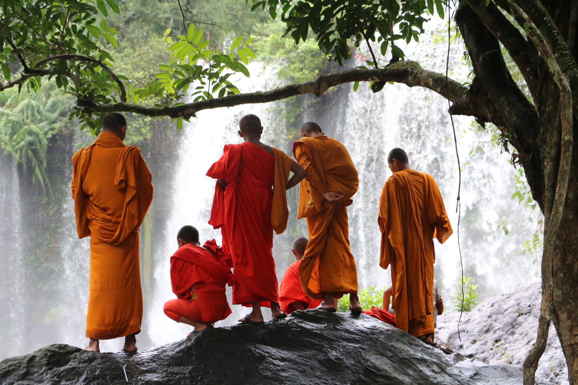 Soft Adventure Angkor ab Siem Reap: Kambodscha Phnom Kulen NP Wasserfall Monks Siem Reap