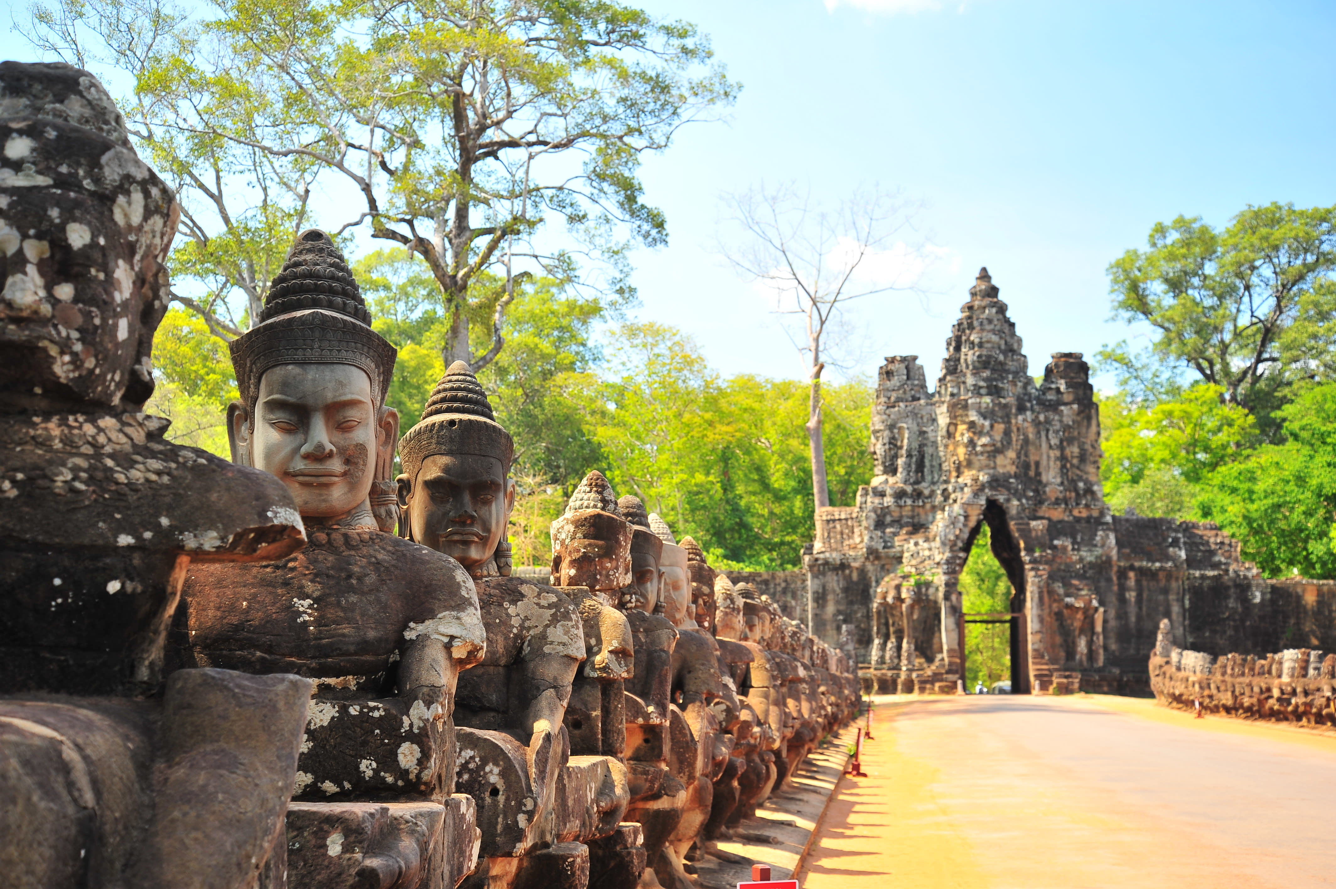 Mystisches Angkor ab Siem Reap: Kambodscha Angkor Thom Steintor