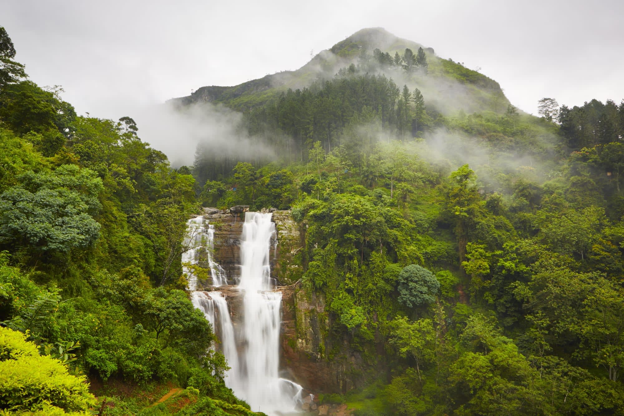 Naturpfade Sri Lankas ab Colombo: Sri Lanka Nuwara Eliya Wasserfall