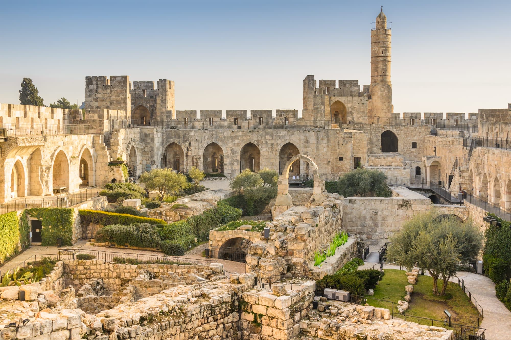 Israel - Ein Land, zwei Völker ab Tel Aviv: Israel Jerusalem Davidturm und Stadtmauer