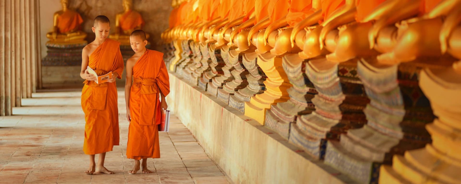 Große Thailand Mietwagenreise ab Bangkok: Thailand Junge Mönche
