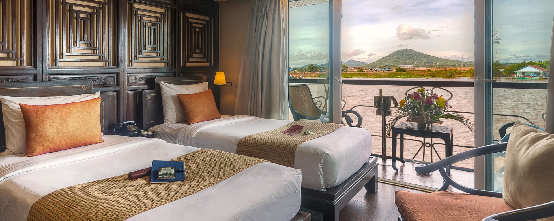 Den Mekong erleben mit Heritage Line, SGN-REP 8T/7N ab Saigon: Heritage Line Jayavarman Deluxe-Kabine