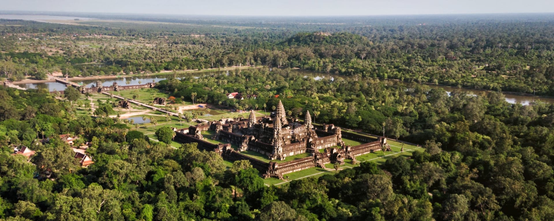 Khmer Tempel & Küste ab Siem Reap: Kambodscha Angkor Luftaufnahme