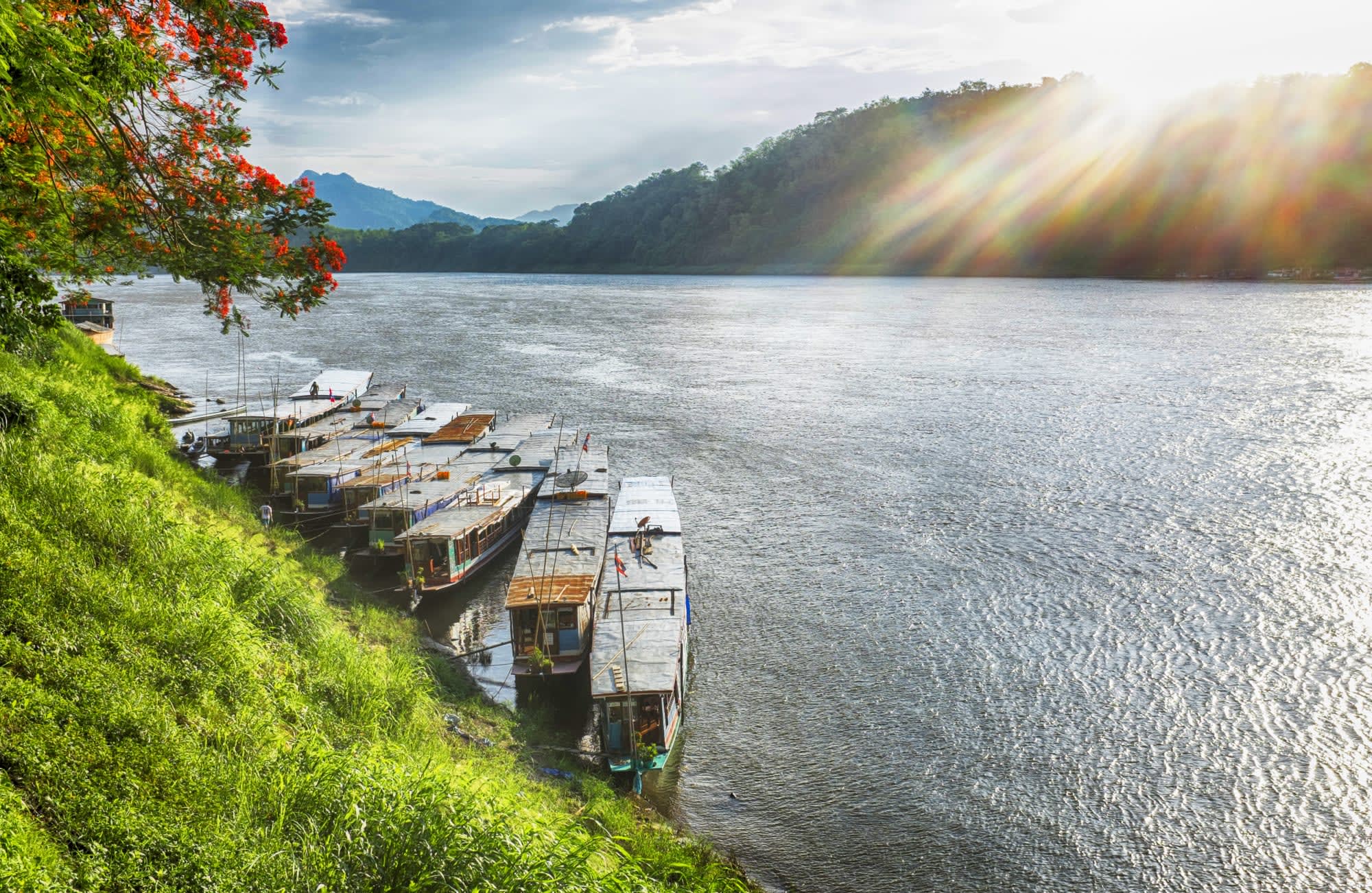 Flusskreuzfahrt Grand Cruise von Laos bis Thailand ab Luang Prabang: Laos Luang Prabang Mekong