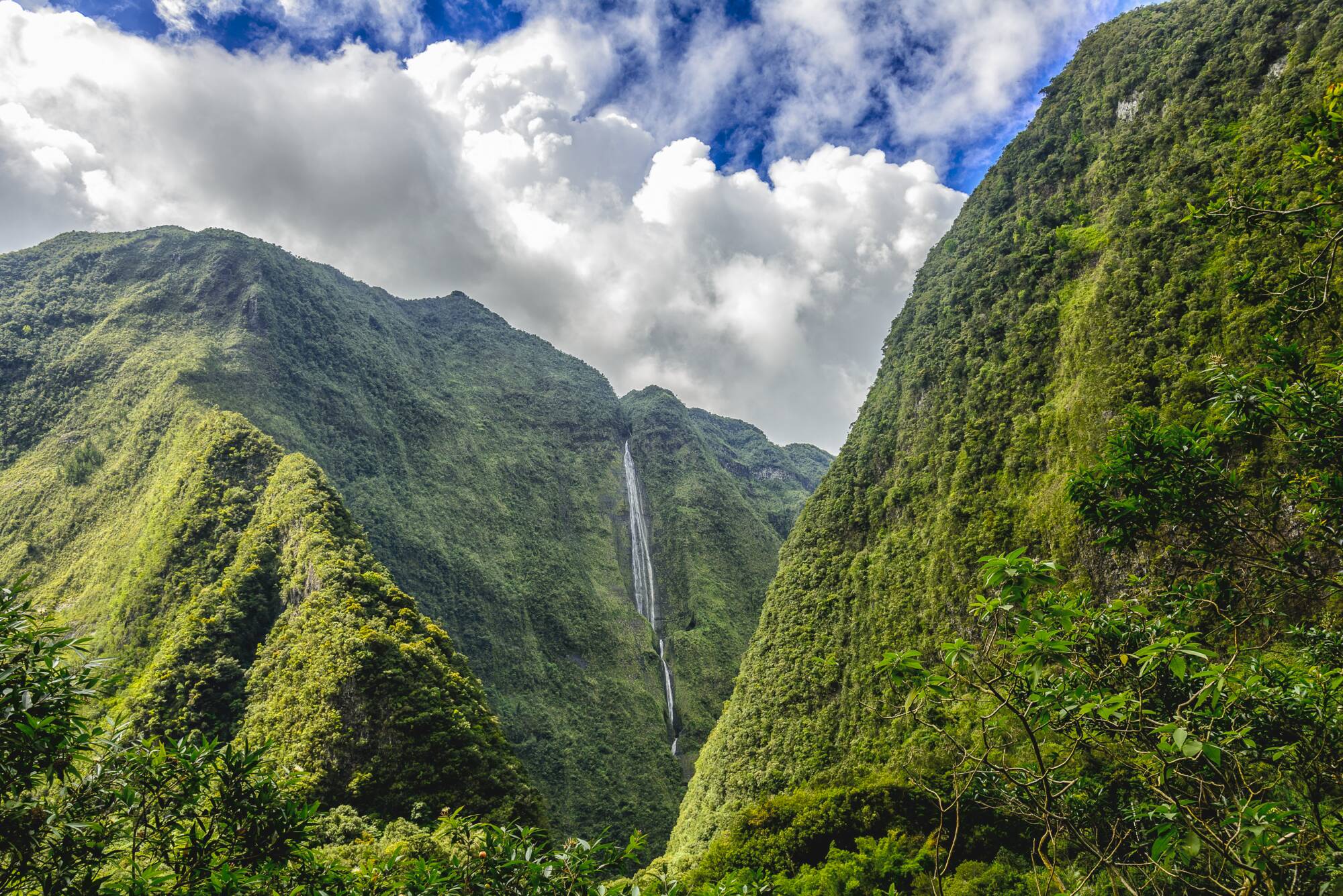La Réunion mit dem Rad ab Küstenregion: Reunion Cirque Salazie Wasserfall